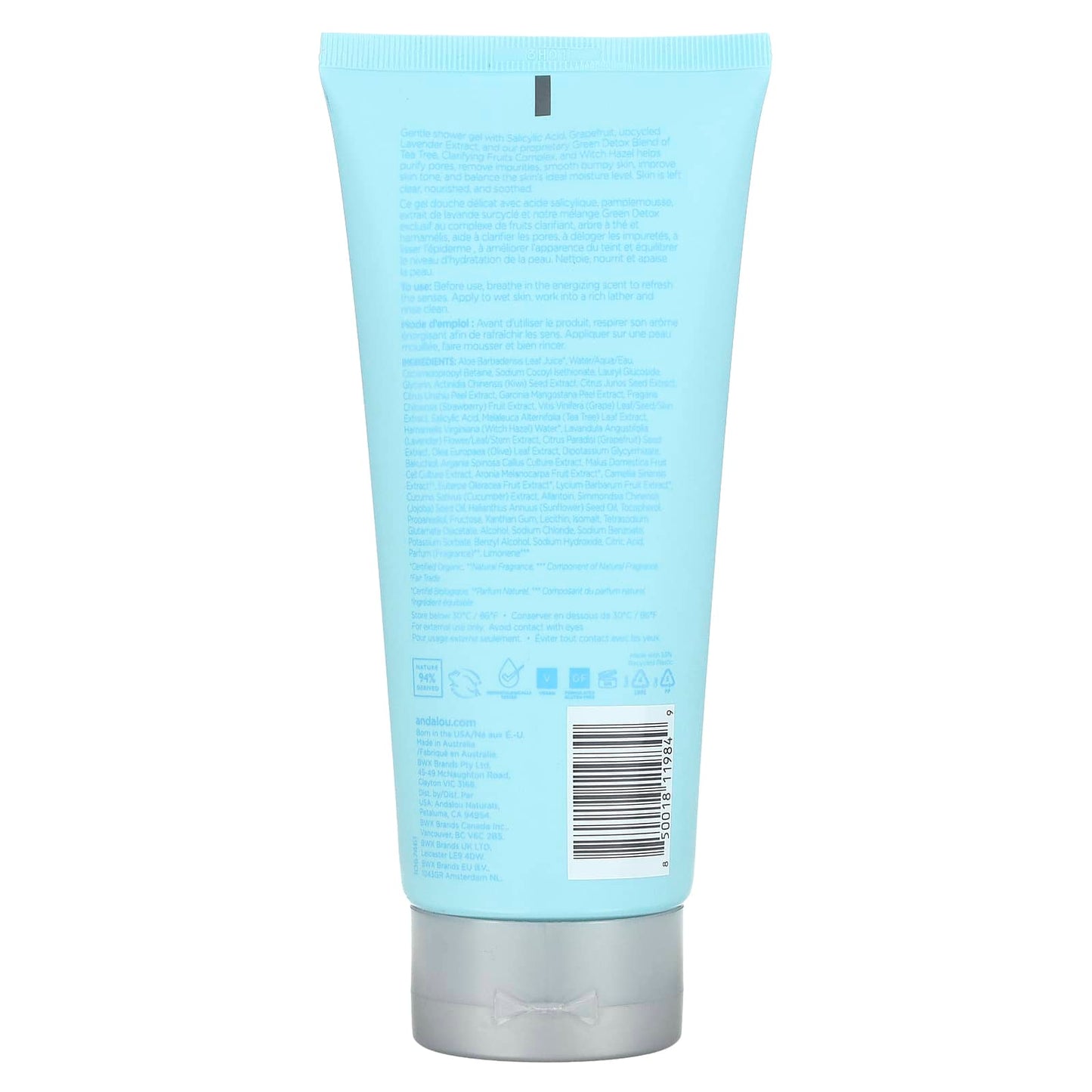 Grapefruit Clarifying Shower Gel by Andalou Naturals - 8.5 fl oz - Image 2