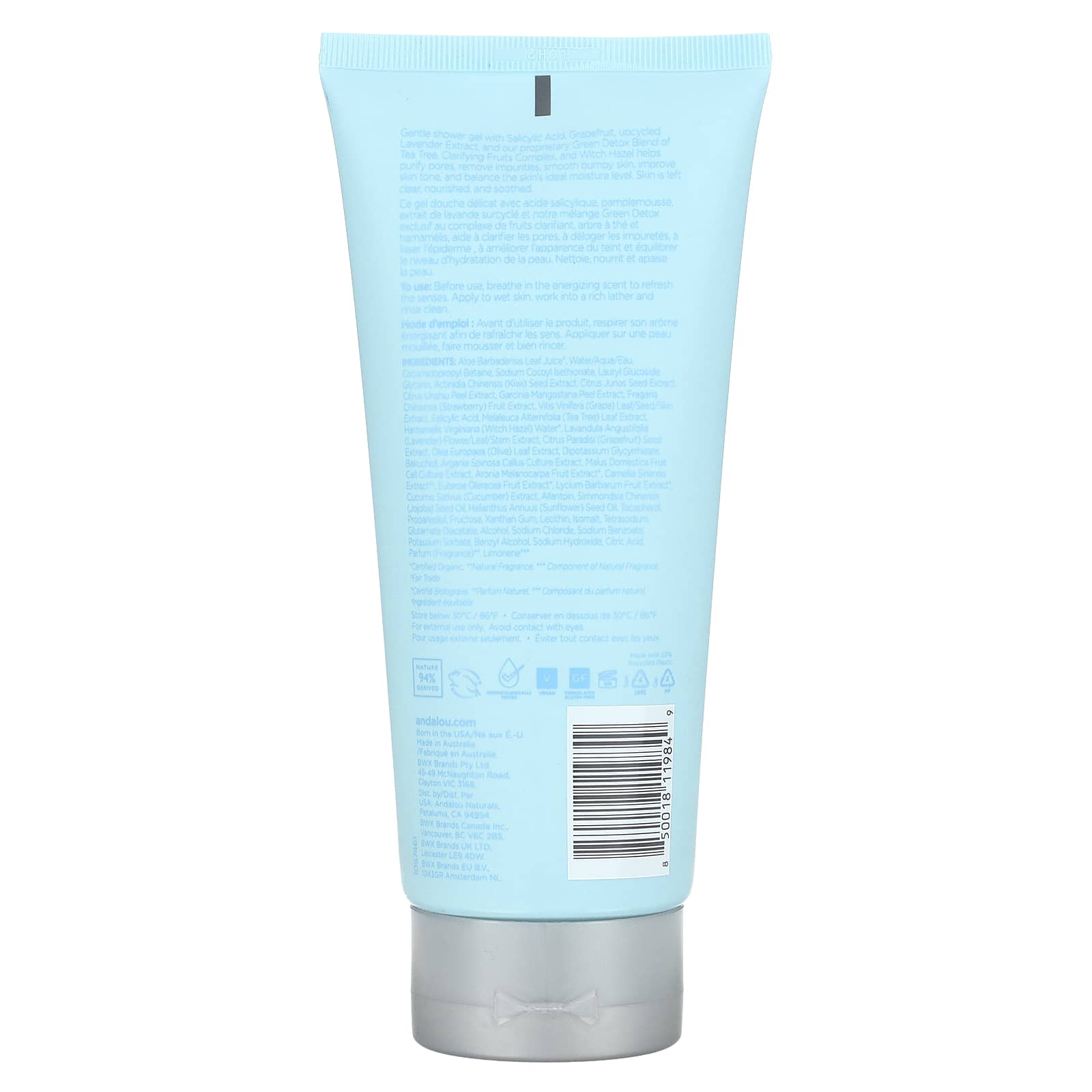 Grapefruit Clarifying Shower Gel by Andalou Naturals - 8.5 fl oz - Image 2