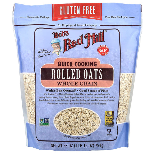 Bob's Red Mill Whole Grain Quick Cooking Rolled Oats, 28 oz - Image 1