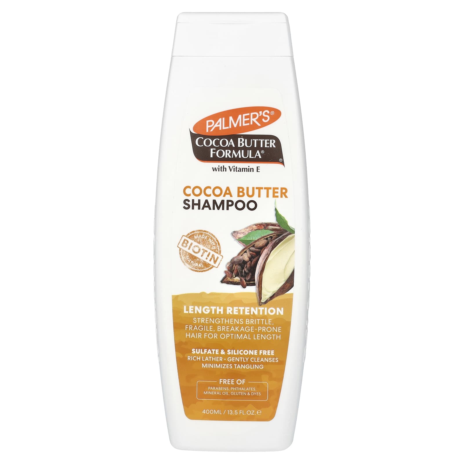 Palmer's, Cocoa Butter Formula® with Vitamin E, Length Retention Shampoo, 13.5 fl oz (400 ml) - Image 1