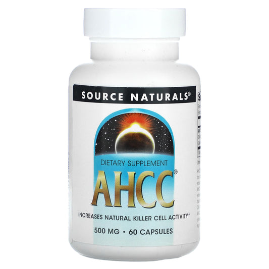 Source Naturals, AHCC, 500 mg, 60 Capsules - Image 1