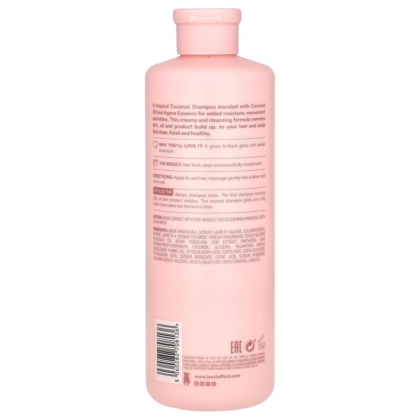 Lee Stafford, Coco Loco, Shine Shampoo, For Dull, Lacklustre Hair, 16.9 fl oz (500 ml) - Image 2