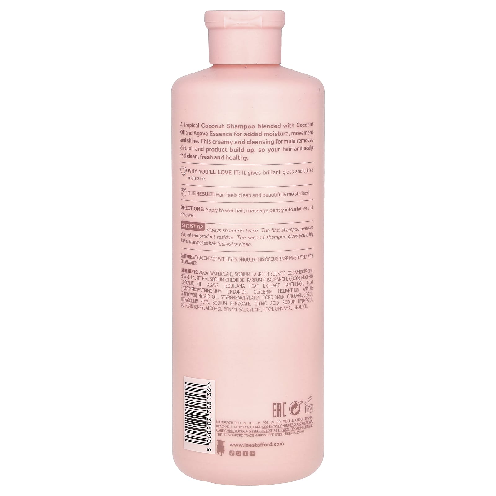 Lee Stafford, Coco Loco, Shine Shampoo, For Dull, Lacklustre Hair, 16.9 fl oz (500 ml) - Image 2