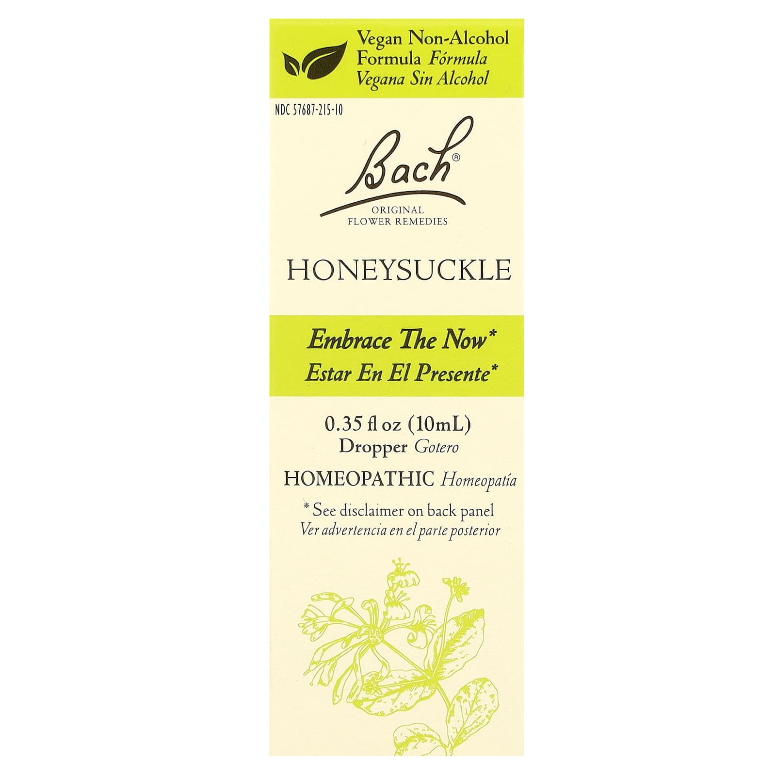 Bach Honeysuckle Flower Remedy for Emotional Balance &amp; Calm - Image 1