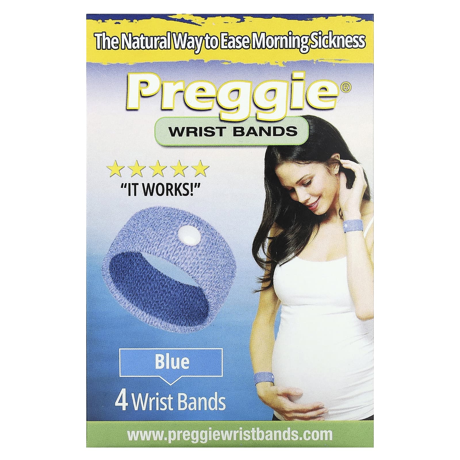 Preggie, Wrist Bands, Blue, 4 Wrist Bands - Image 1
