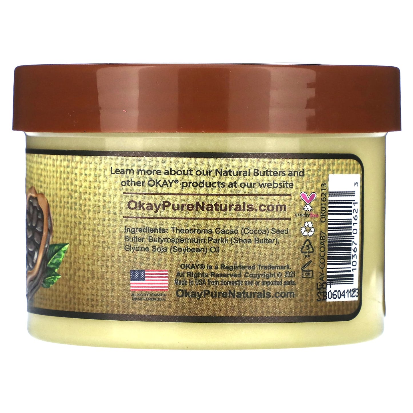 Okay Pure Naturals, Natural Cocoa Butter, Smooth, 7 oz (198 g) - Image 2