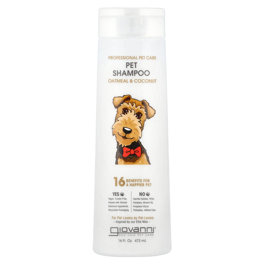 Giovanni Pet Shampoo for Dogs - Natural Oatmeal & Coconut, 16 fl oz - Image 1