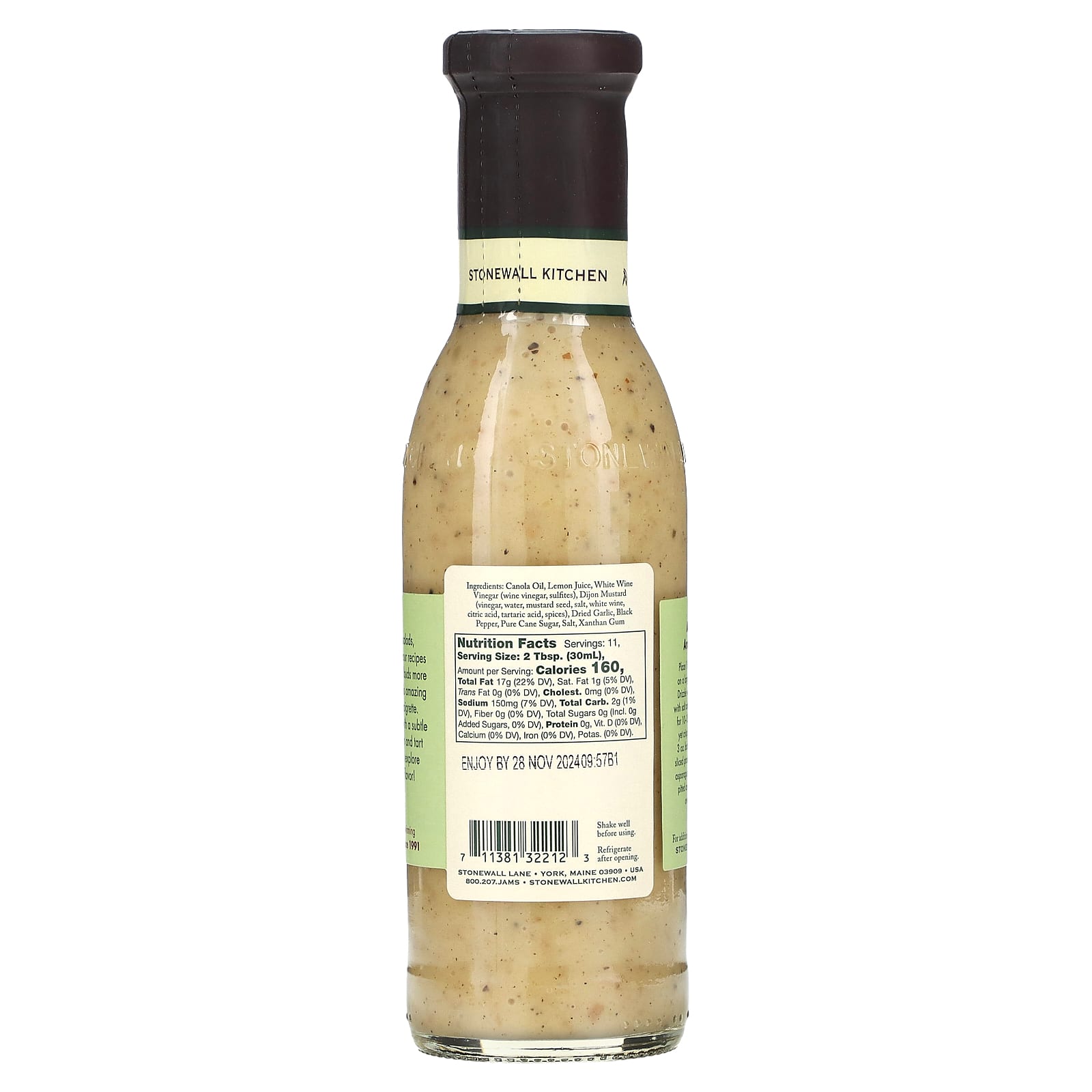 Stonewall Kitchen, Lemon Dijon Vinaigrette, 11 fl oz (330 ml) - Image 2