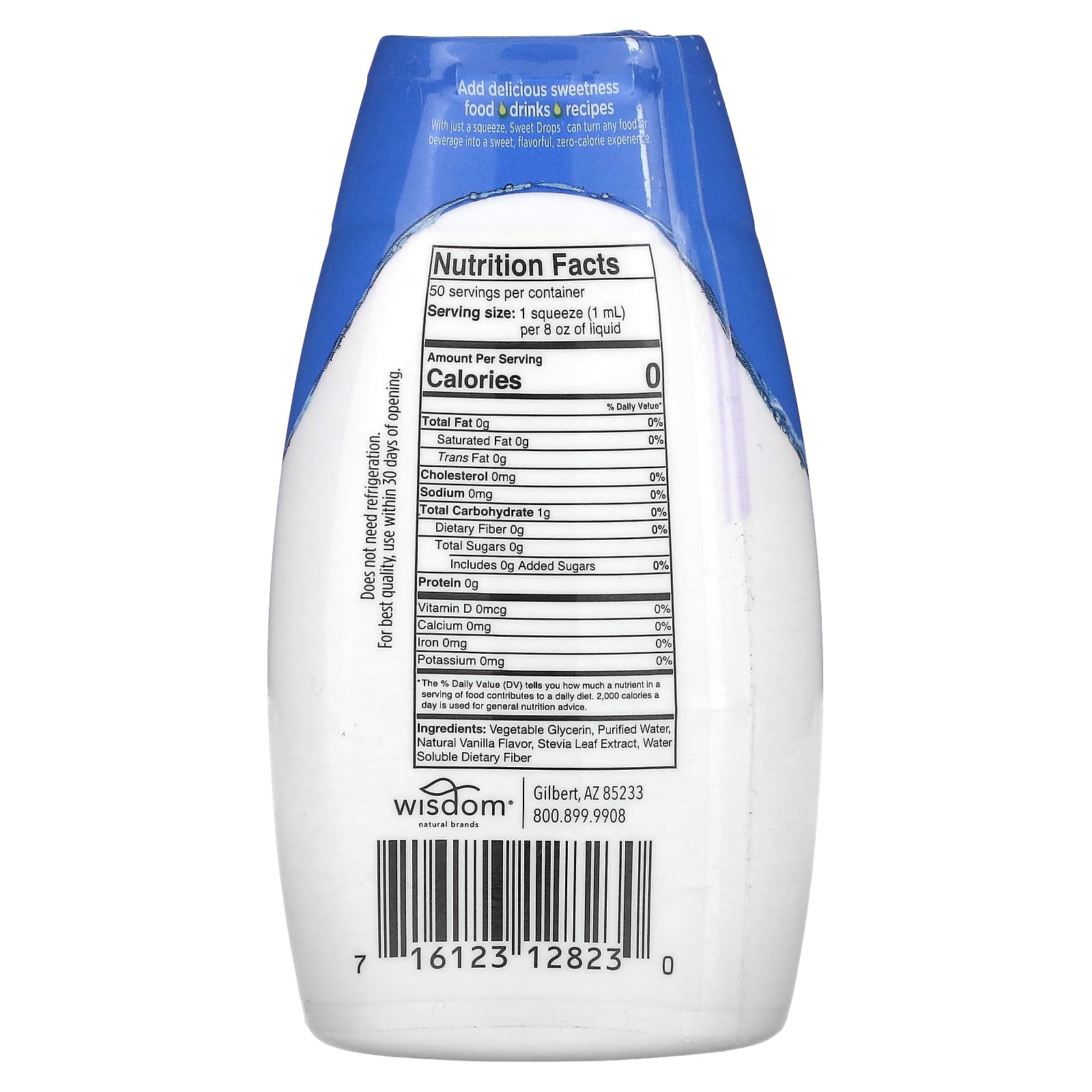 SweetLeaf Stevia, Sweet Drops, Vanilla, 1.7 fl oz (50 ml) - Image 2