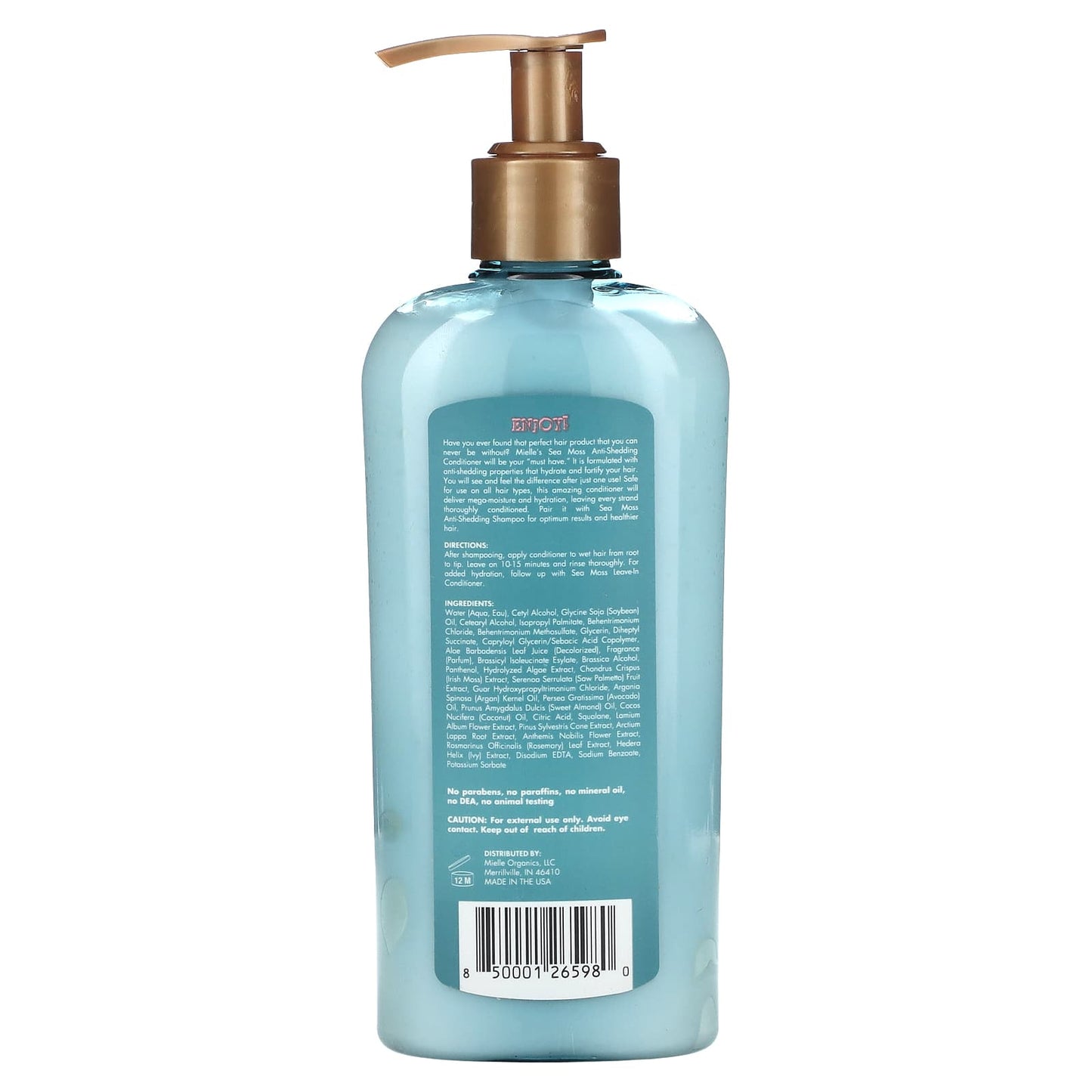 Mielle, Anti-Shedding Conditioner, Sea Moss Blend, 8 fl oz (236.6 ml) - Image 2