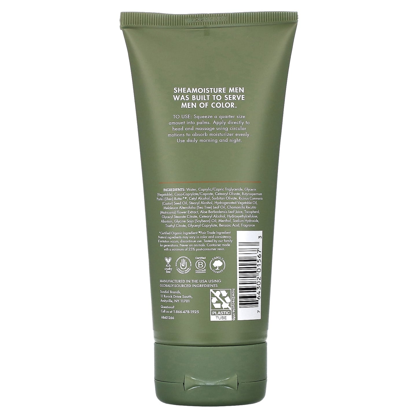 SheaMoisture, Men, Bald Head Moisturizer, Tea Tree Oil & Shea Butter, 5.5 fl oz (163 ml) - Image 2