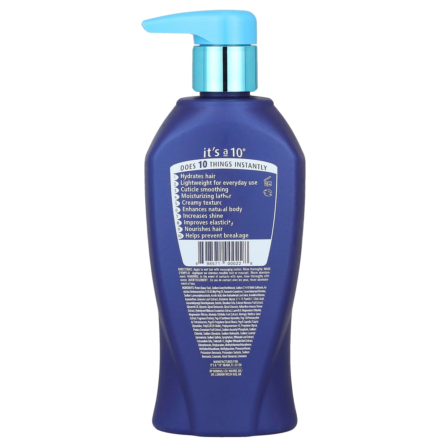 Miracle Moisture Shampoo by It's a 10 - Hydrate & Shine Hair - Image 2