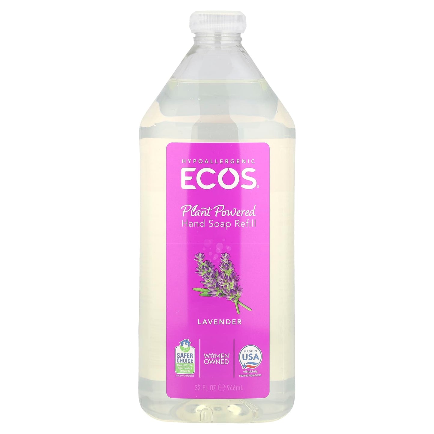Lavender Hand Soap Refill, 32 fl oz, Eco-Friendly & Cruelty-Free - Image 1