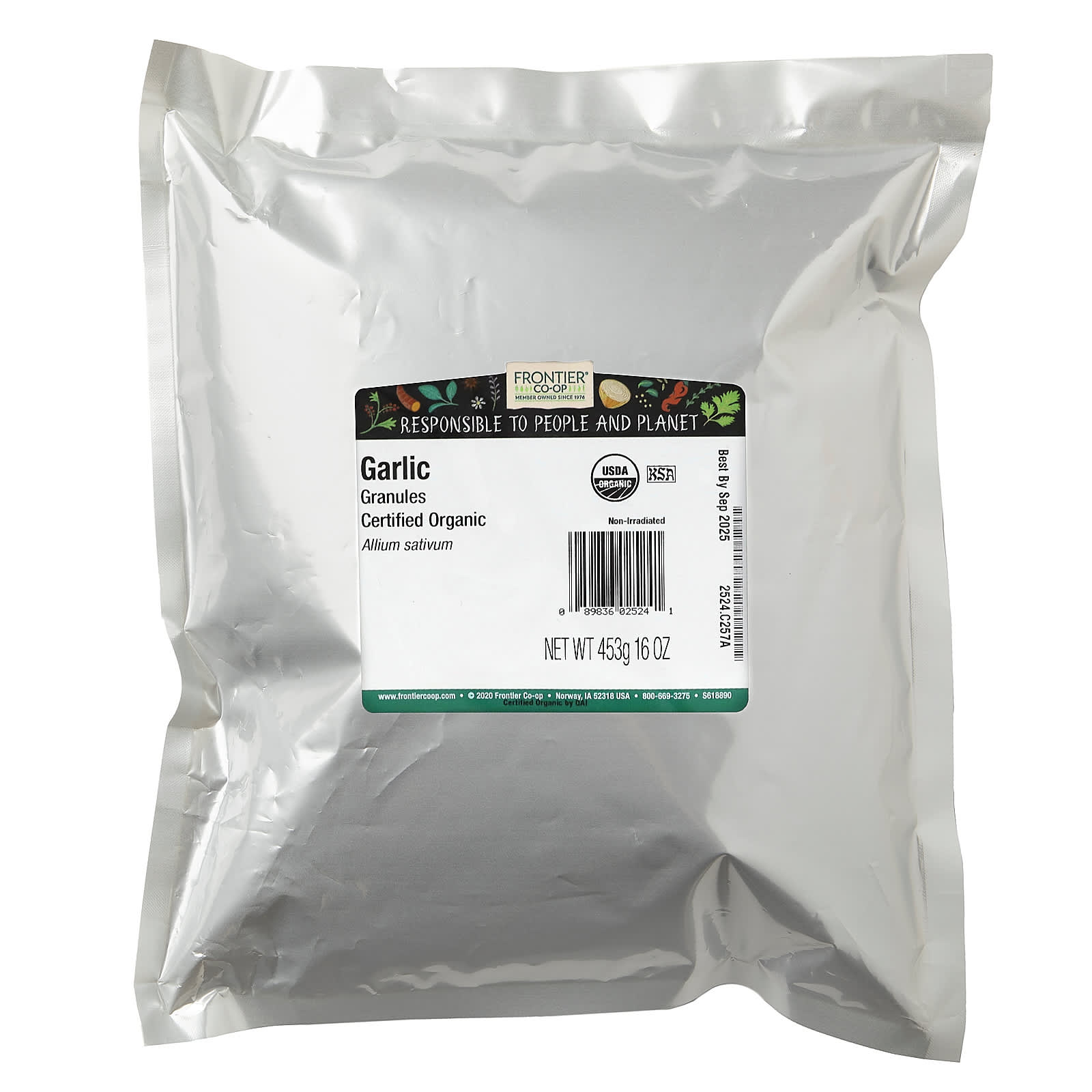 Organic Garlic Granules, Strong Flavor & Easy to Use, 16 oz - Image 2