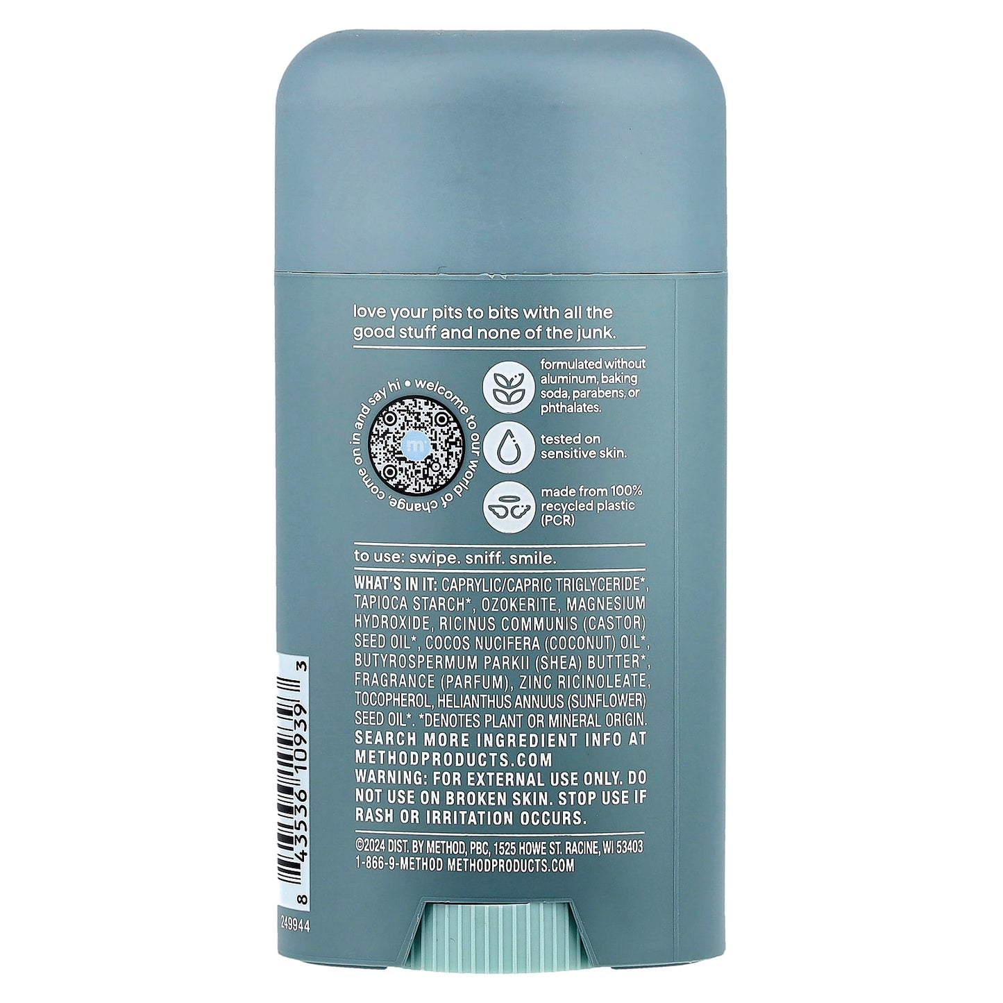 Method, Men's Deodorant, Sea + Surf, 2.65 fl oz (75 g) - Image 2