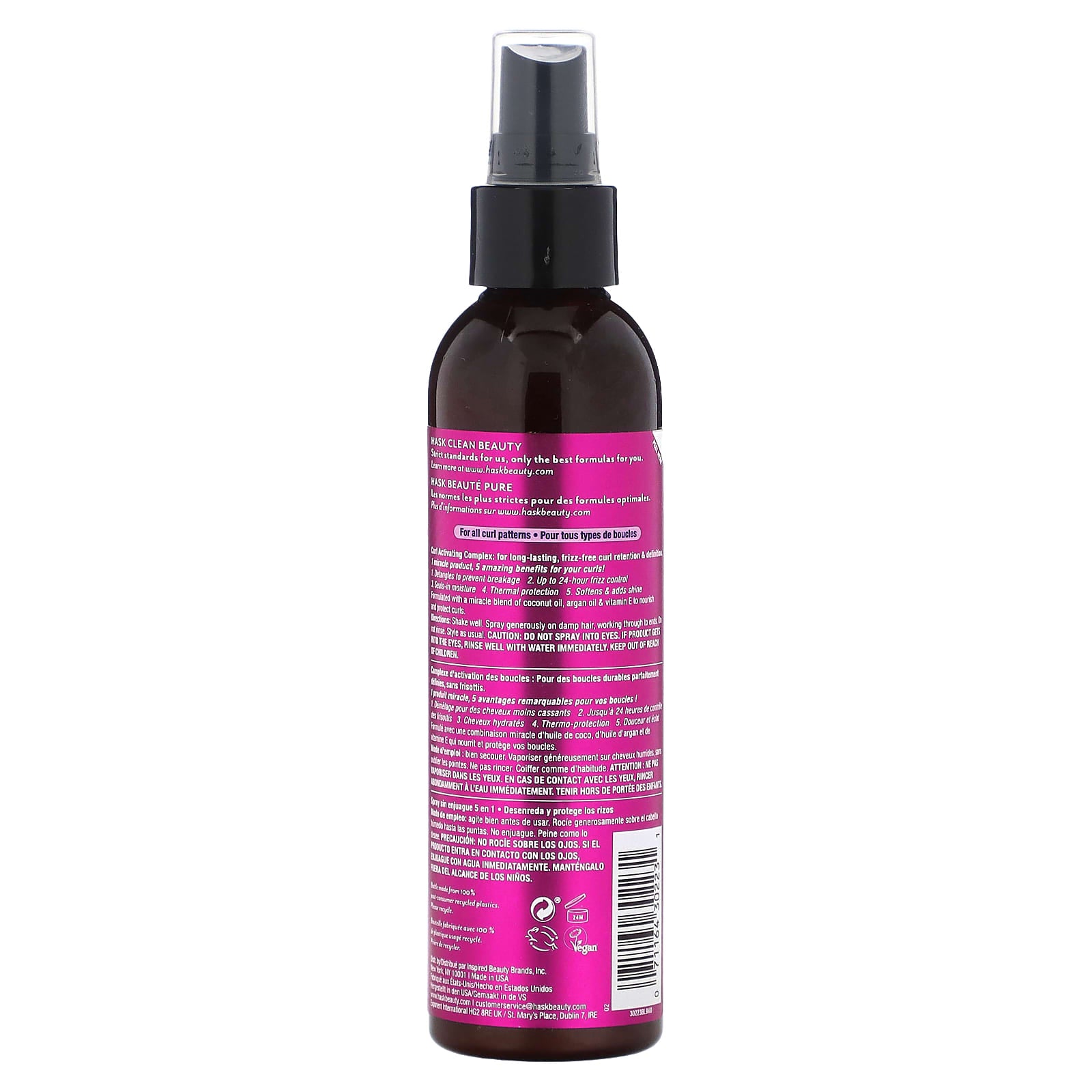 Hask Beauty 5-in-1 Leave-In Curl Sprays for 24HR Frizz Control & Defined Curls - Image 2