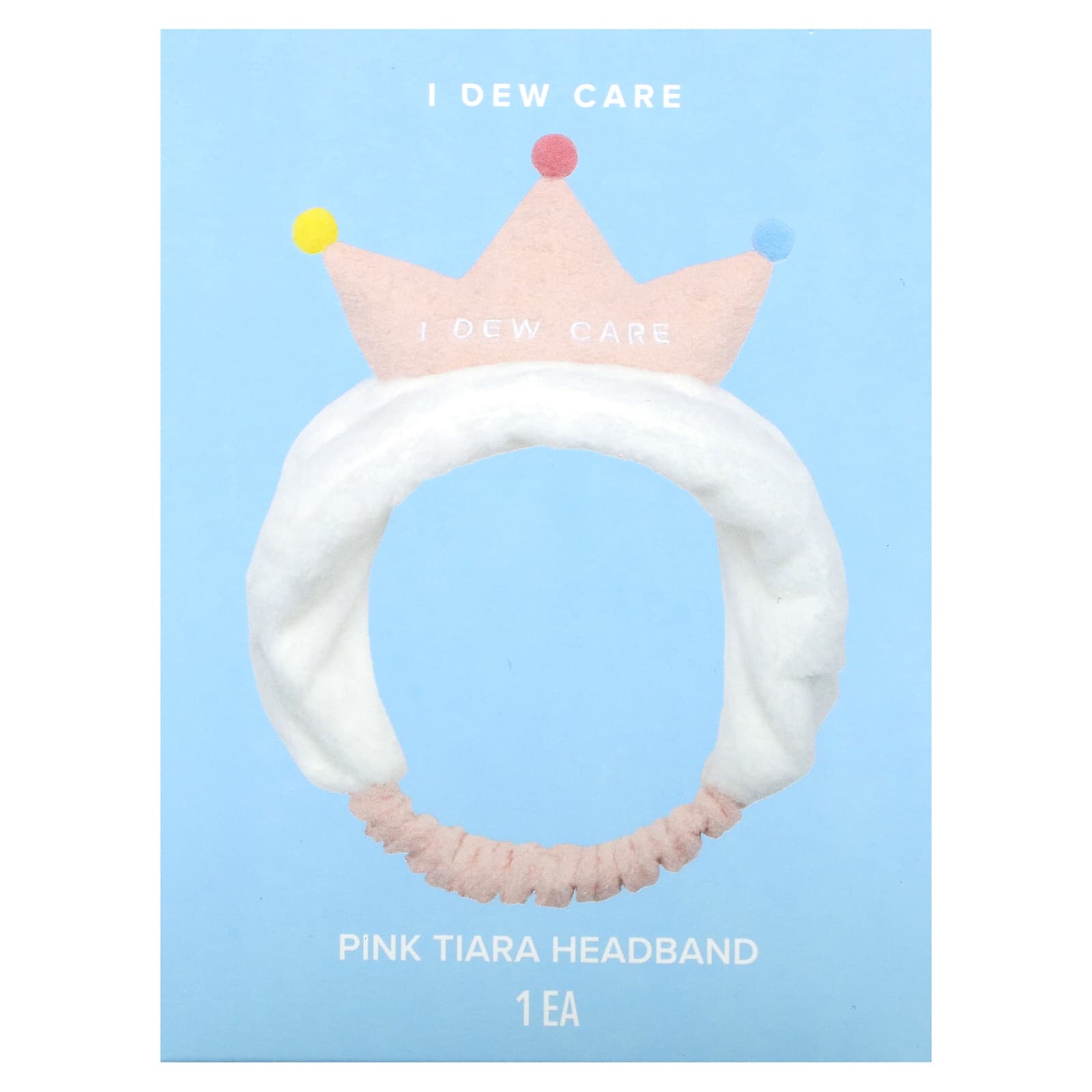 I Dew Care Pink Tiara Headband for Hair - Soft, Cute & Stylish - Image 1