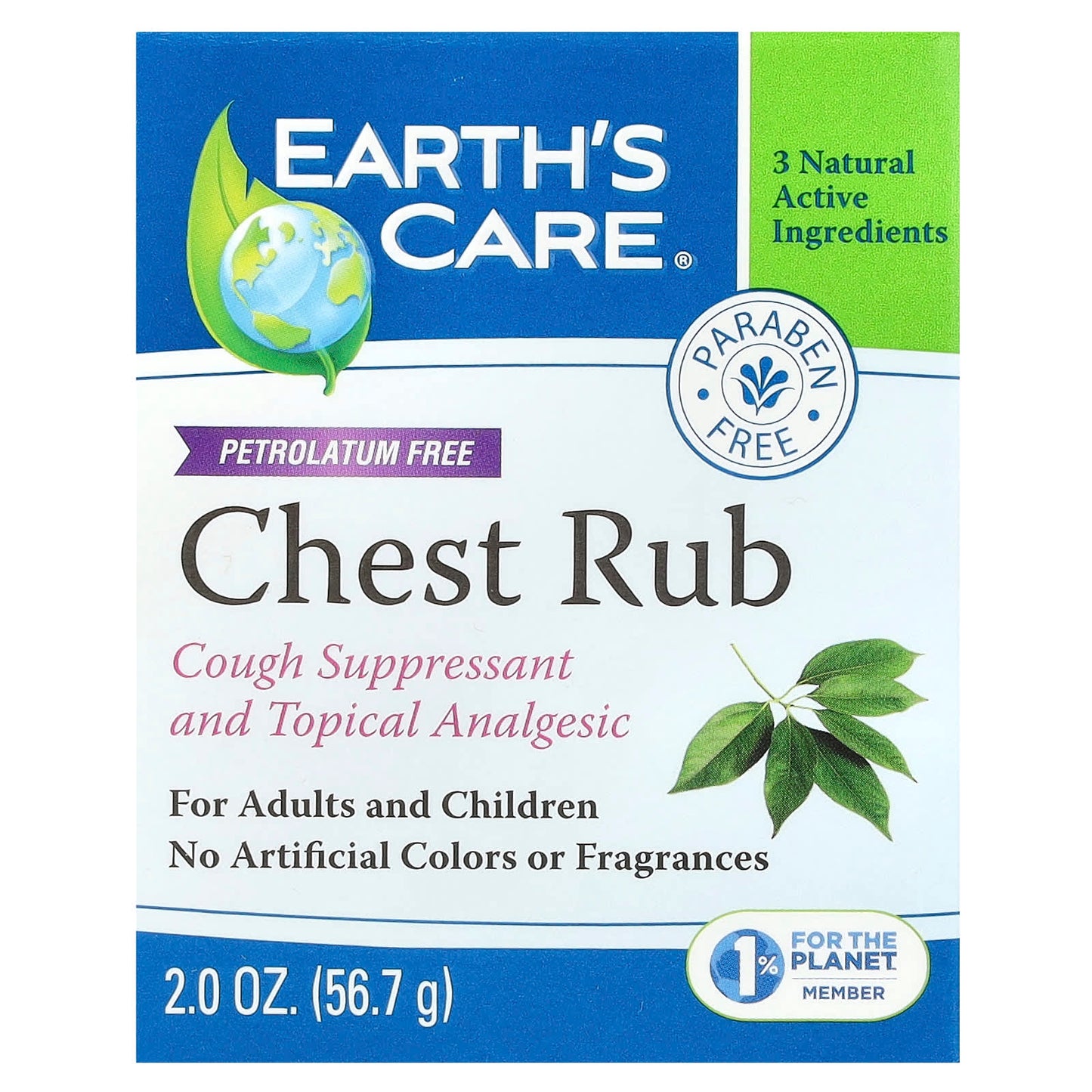 Earth's Care Chest Rub for Cough Relief and Pain - Image 2