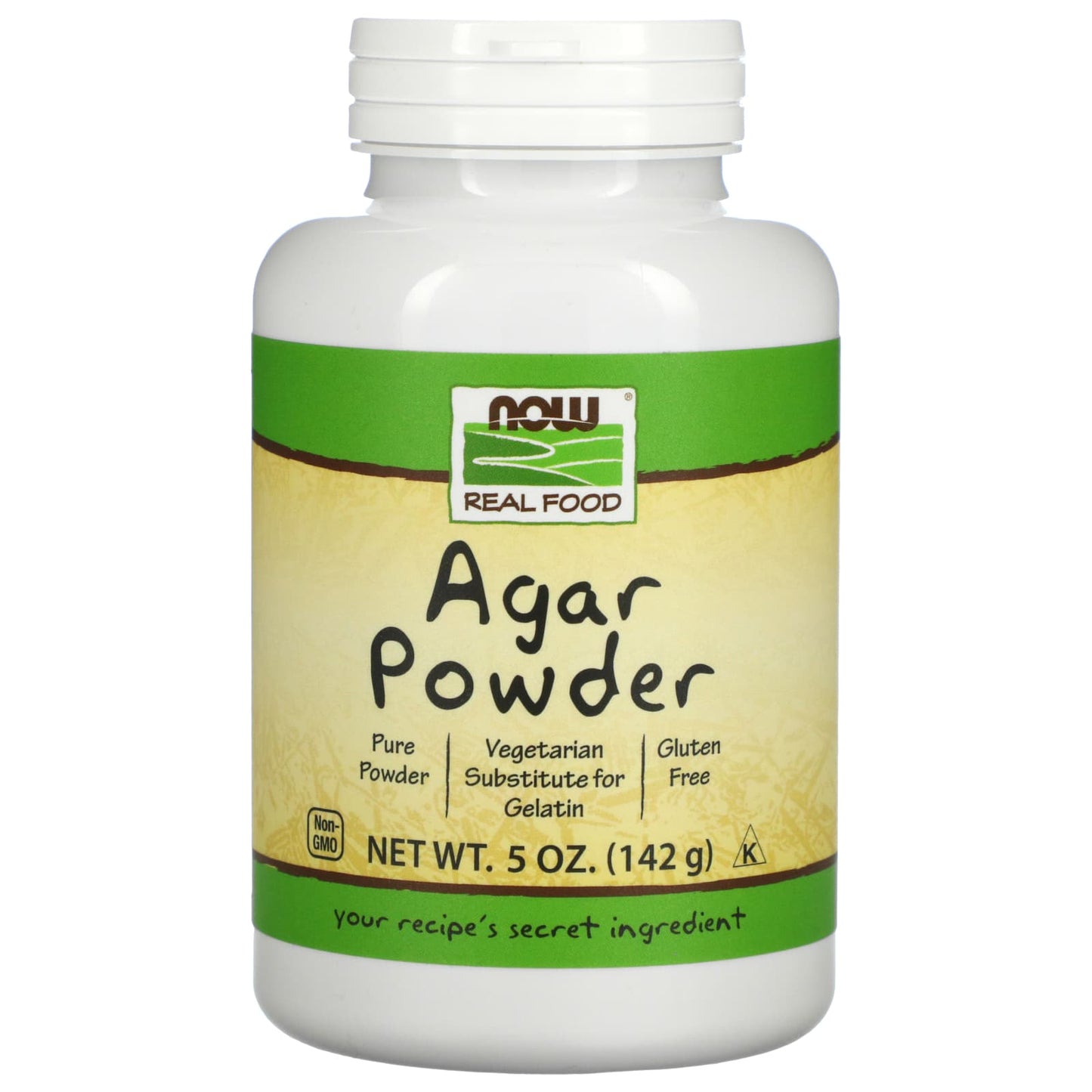 NOW Foods, Agar Powder, 5 oz (142 g) - Image 1