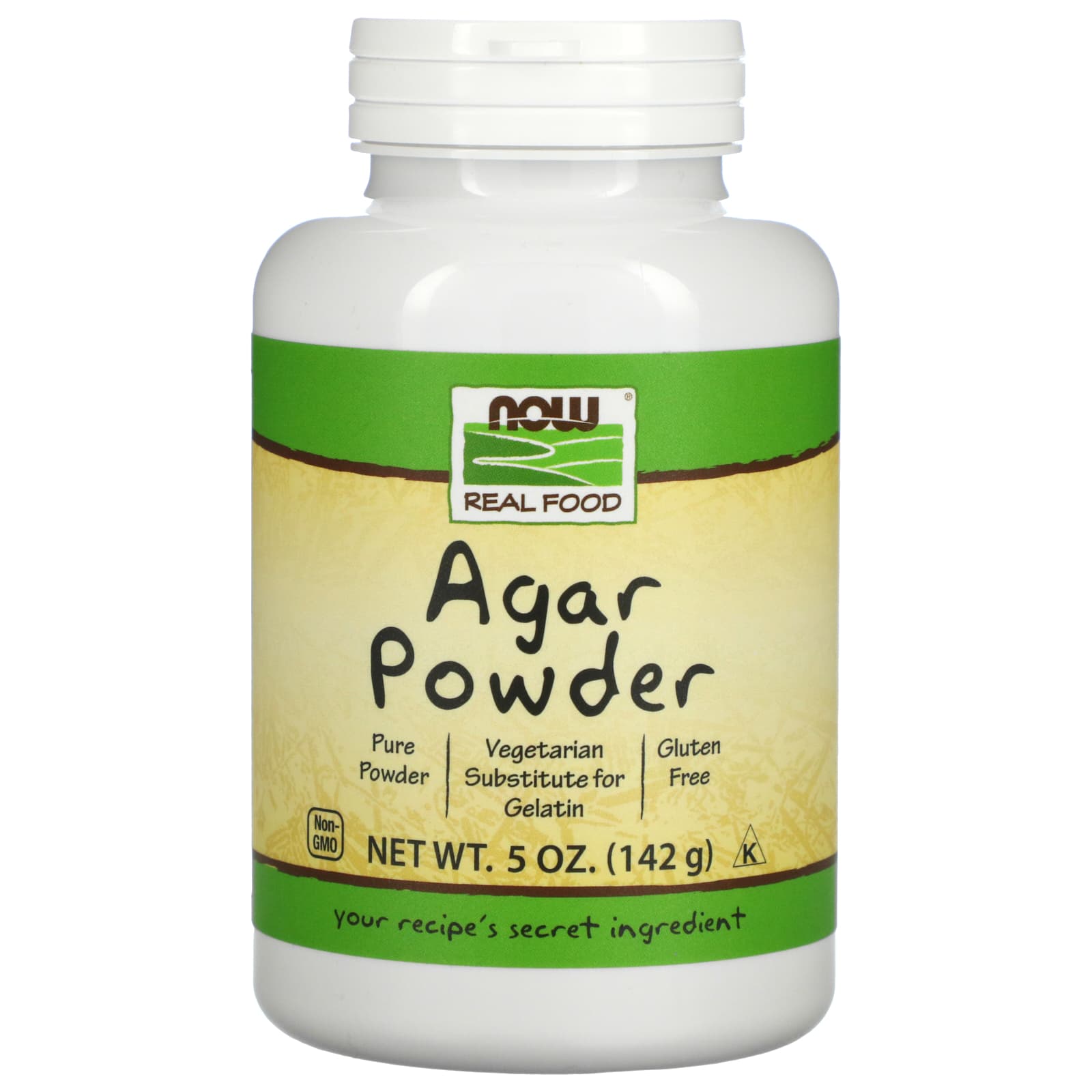NOW Foods, Agar Powder, 5 oz (142 g) - Image 1