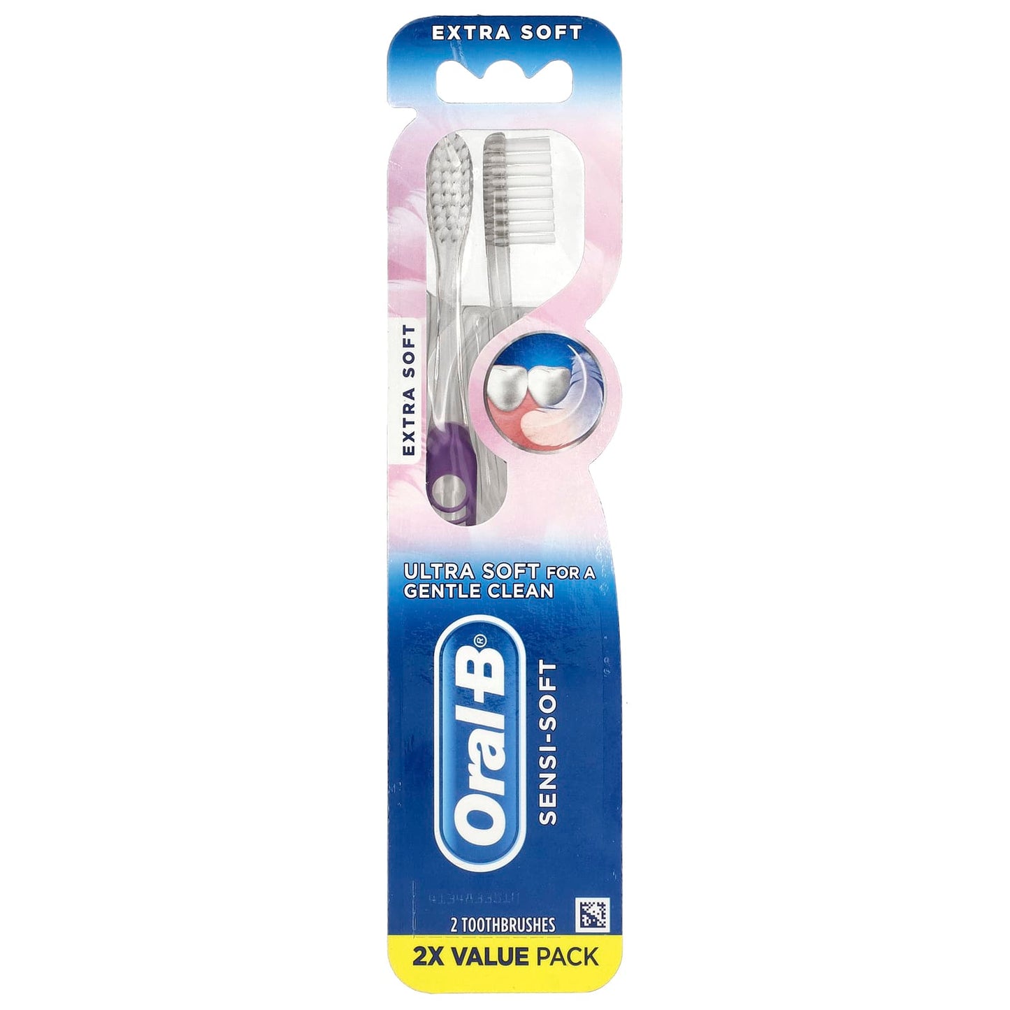 Oral-B, Sensi-Soft, Toothbrushes, Extra-Soft, 2 Toothbrushes - Image 1