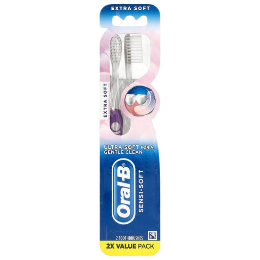 Oral-B, Sensi-Soft, Toothbrushes, Extra-Soft, 2 Toothbrushes - Image 1