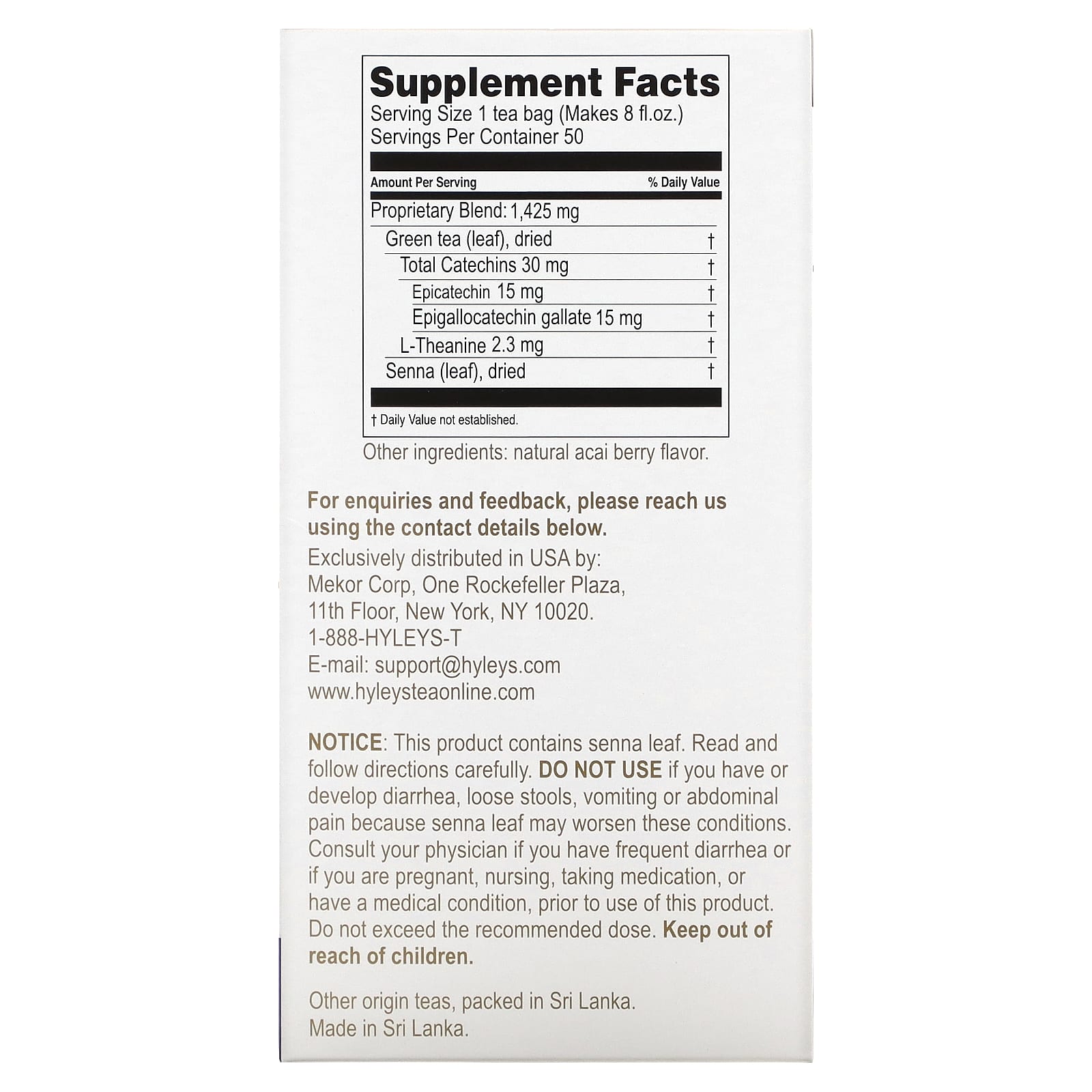 Acai Berry Slimming Tea - 100% Natural Weight Loss Aid - Image 2
