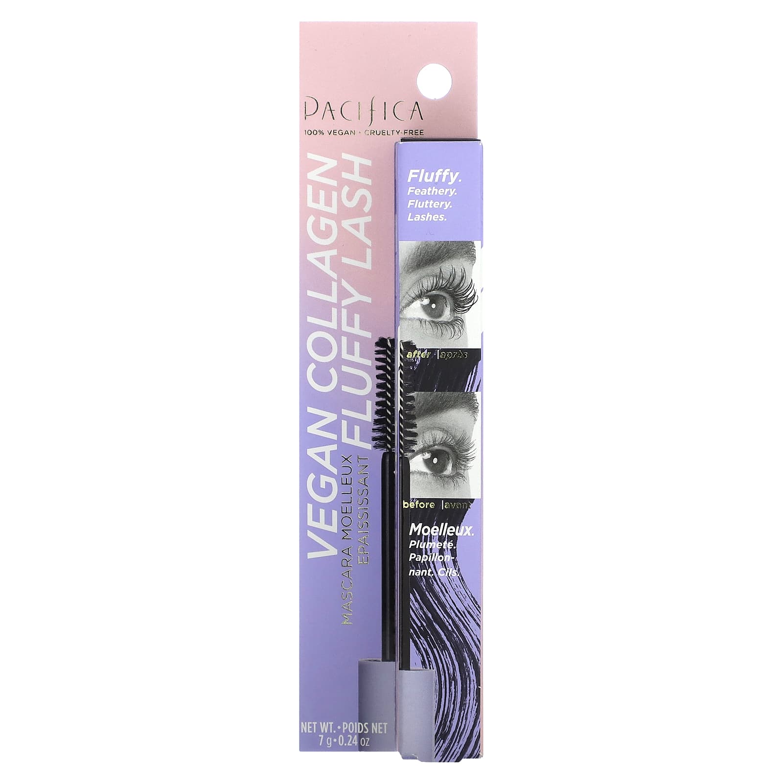 Pacifica, Vegan Collagen Fluffy Lash Mascara, 0.24 oz (7 g) - Image 2