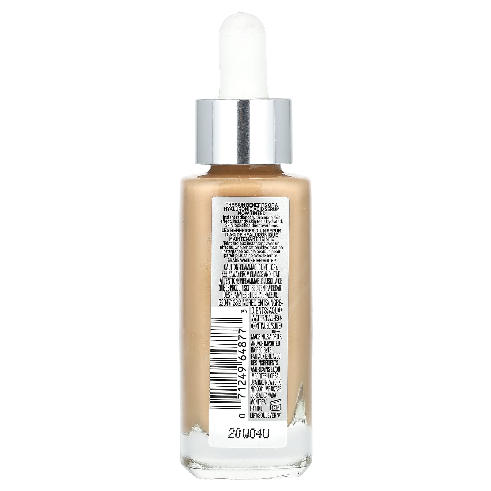 L'Oréal, True Match, Nude, Hyaluronic Tinted Serum, 4.5-5.5 Rich Medium, 1 fl oz (30 ml) - Image 2