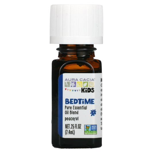 Aura Cacia Kids Bedtime Essential Oil Blend, Non-GMO, 0.25 fl oz - Image 1