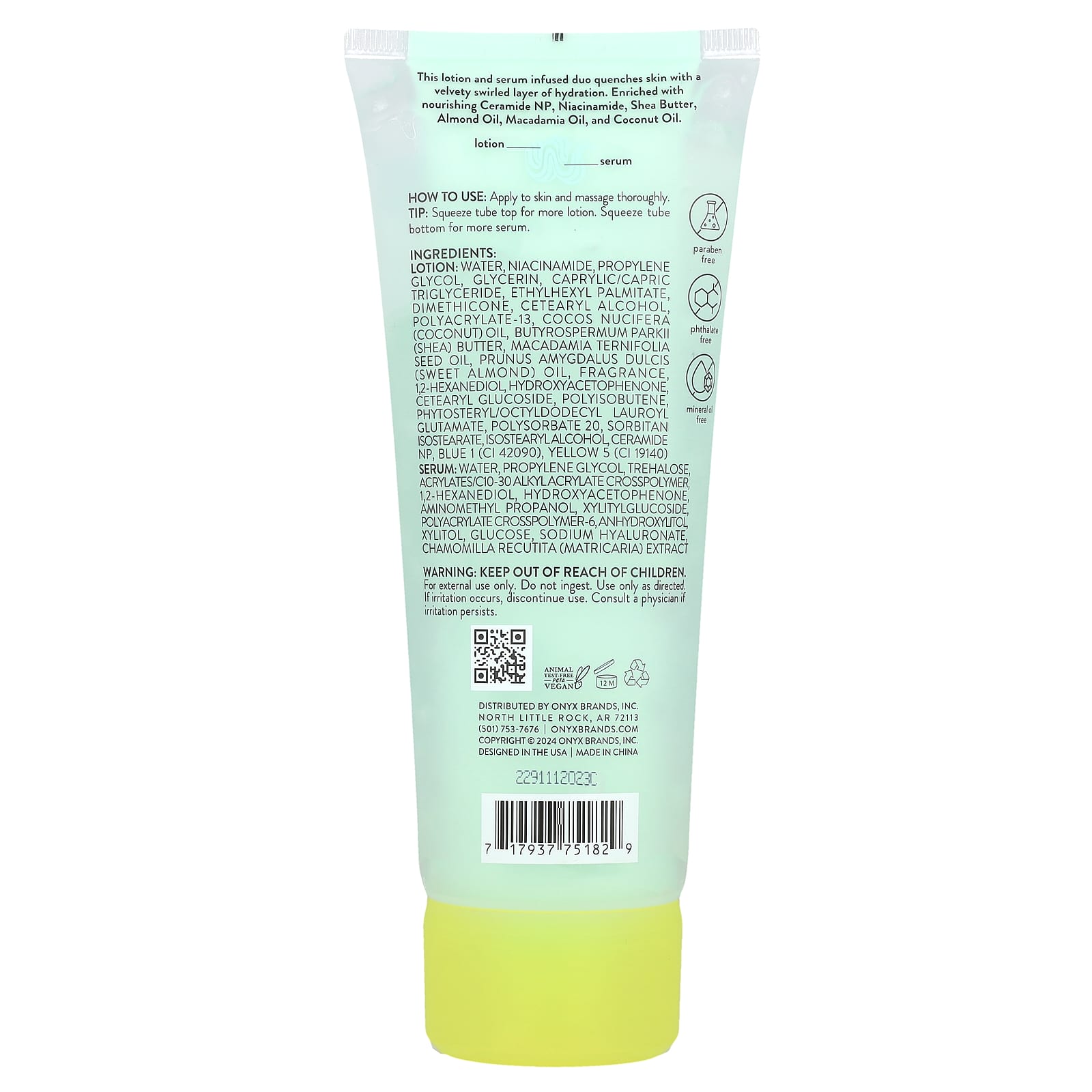 Onyx Professional, Coconut Bliss, Hydrating Body Lotion & Serum Duo, Coconut & Vanilla, 7 fl oz (208 ml) - Image 2