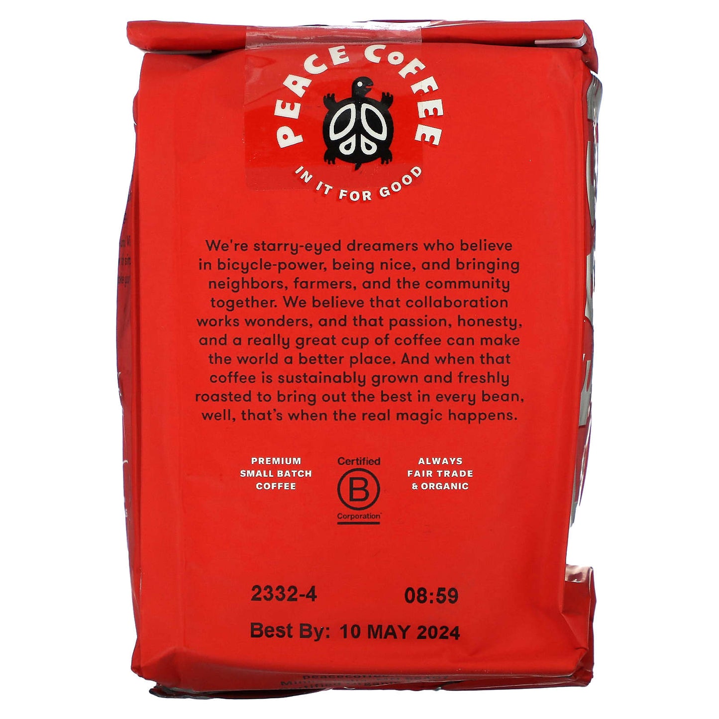 Peace Coffee, Organic Peru, Ground, Medium Roast, 12 oz (340 g) - Image 2