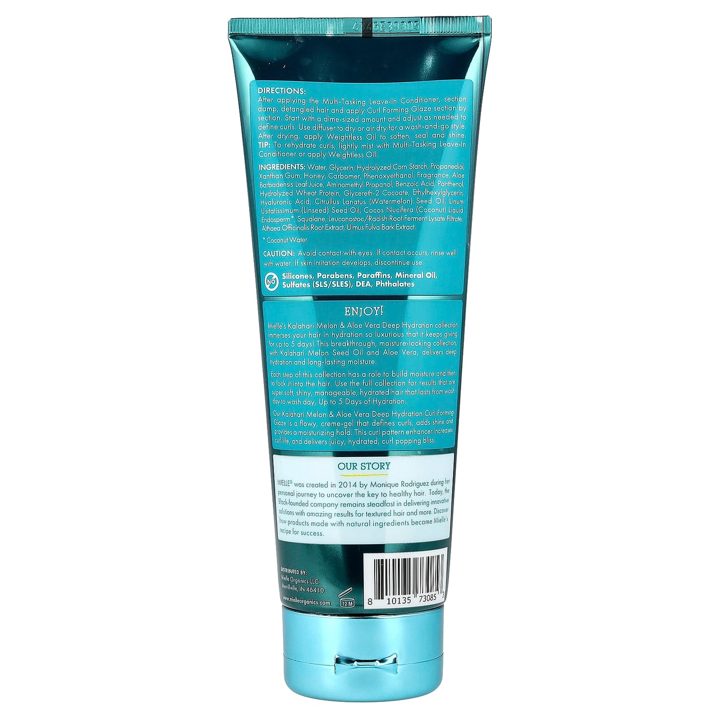 Mielle, Deep Hydration Curl Foaming Glaze, For Dry, Dehydrated Hair, Kalahari Melon & Aloe Vera, 7.5 oz (221 g) - Image 2