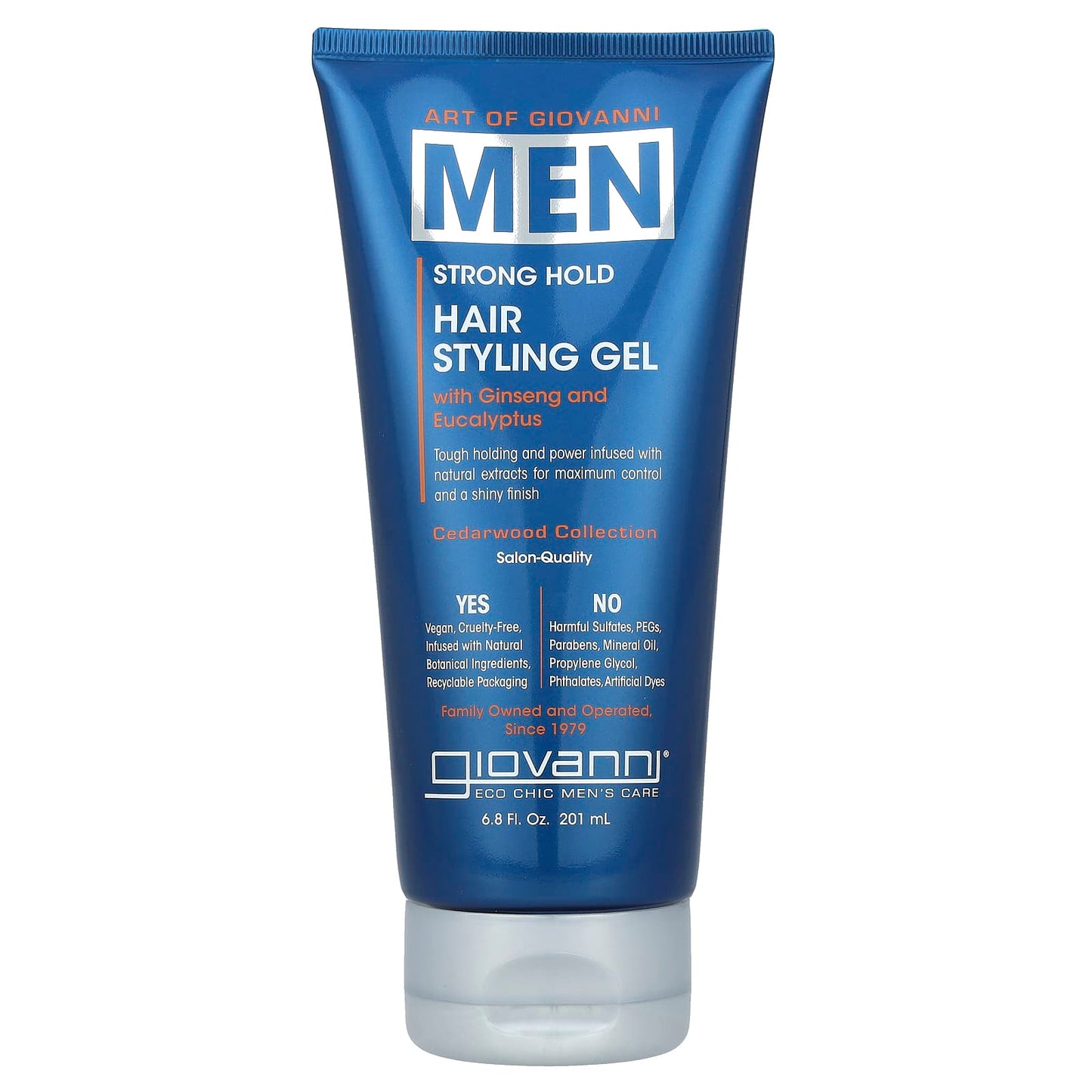 Giovanni Men's Hair Styling Gel - Strong Hold, Cruelty Free, Vegan - Image 1