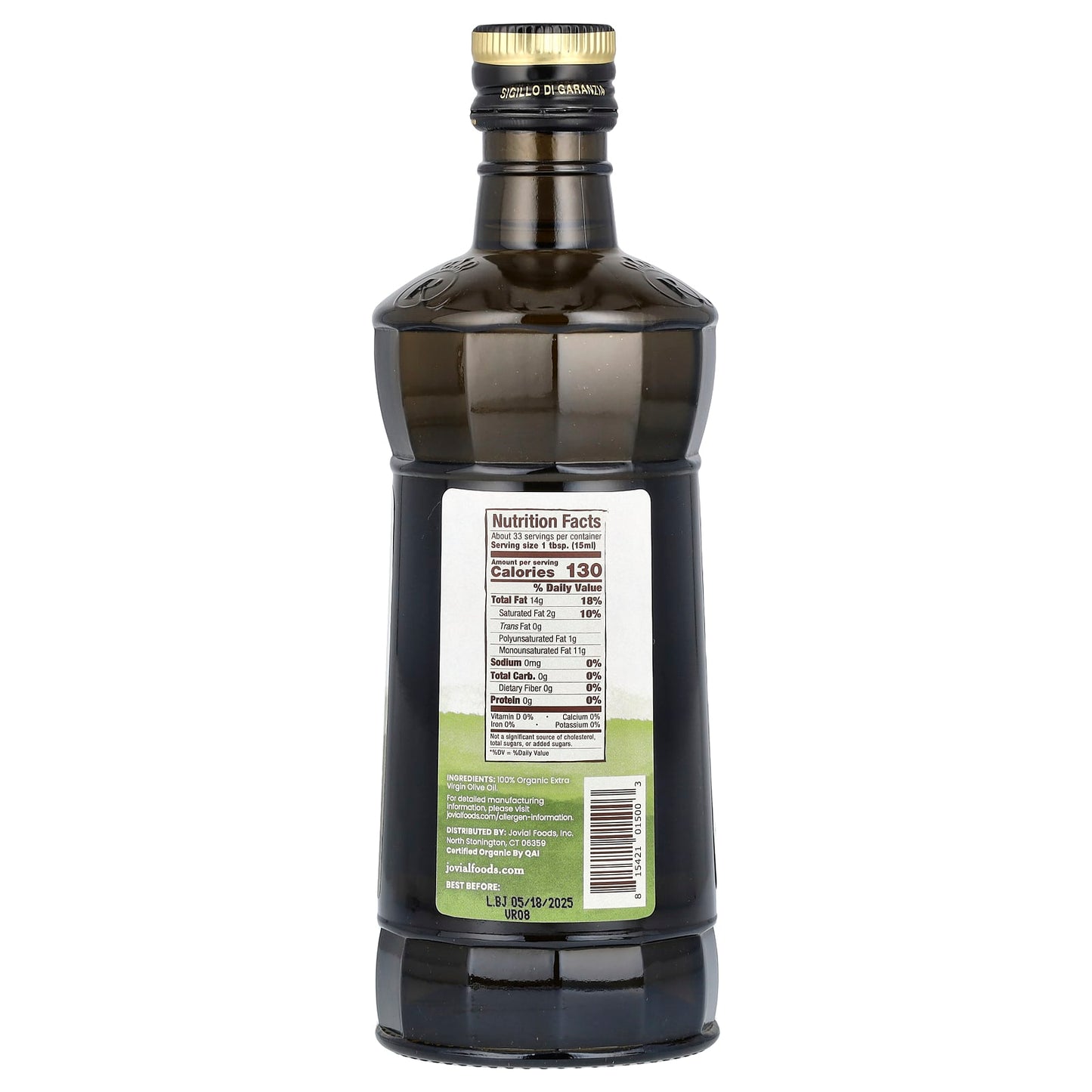 100% Organic Italian Extra Virgin Olive Oil, Cold-Pressed, USDA Certified - Image 2