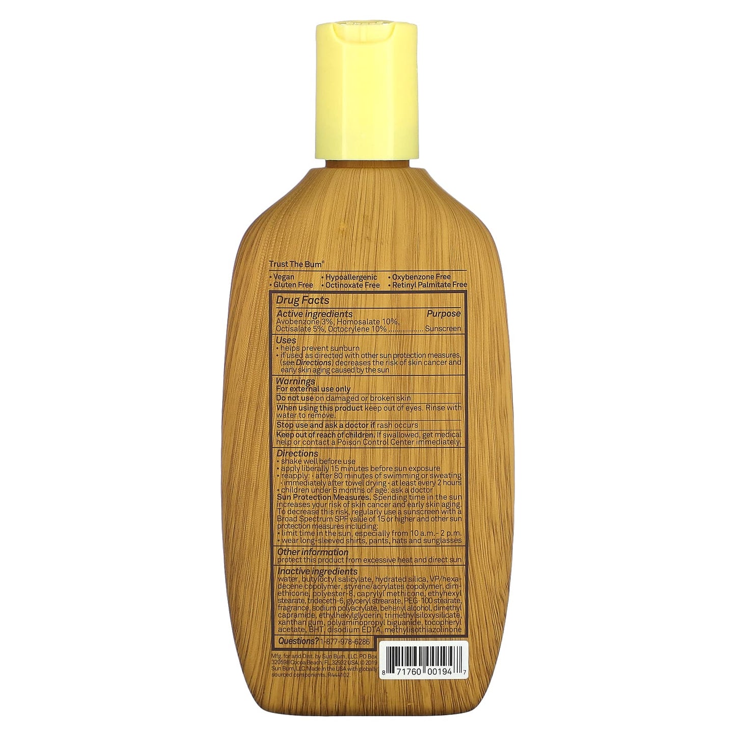 Sun Bum, Premium Moisturizing Sunscreen Lotion, SPF 50, 8 fl oz (237 ml) - Image 2