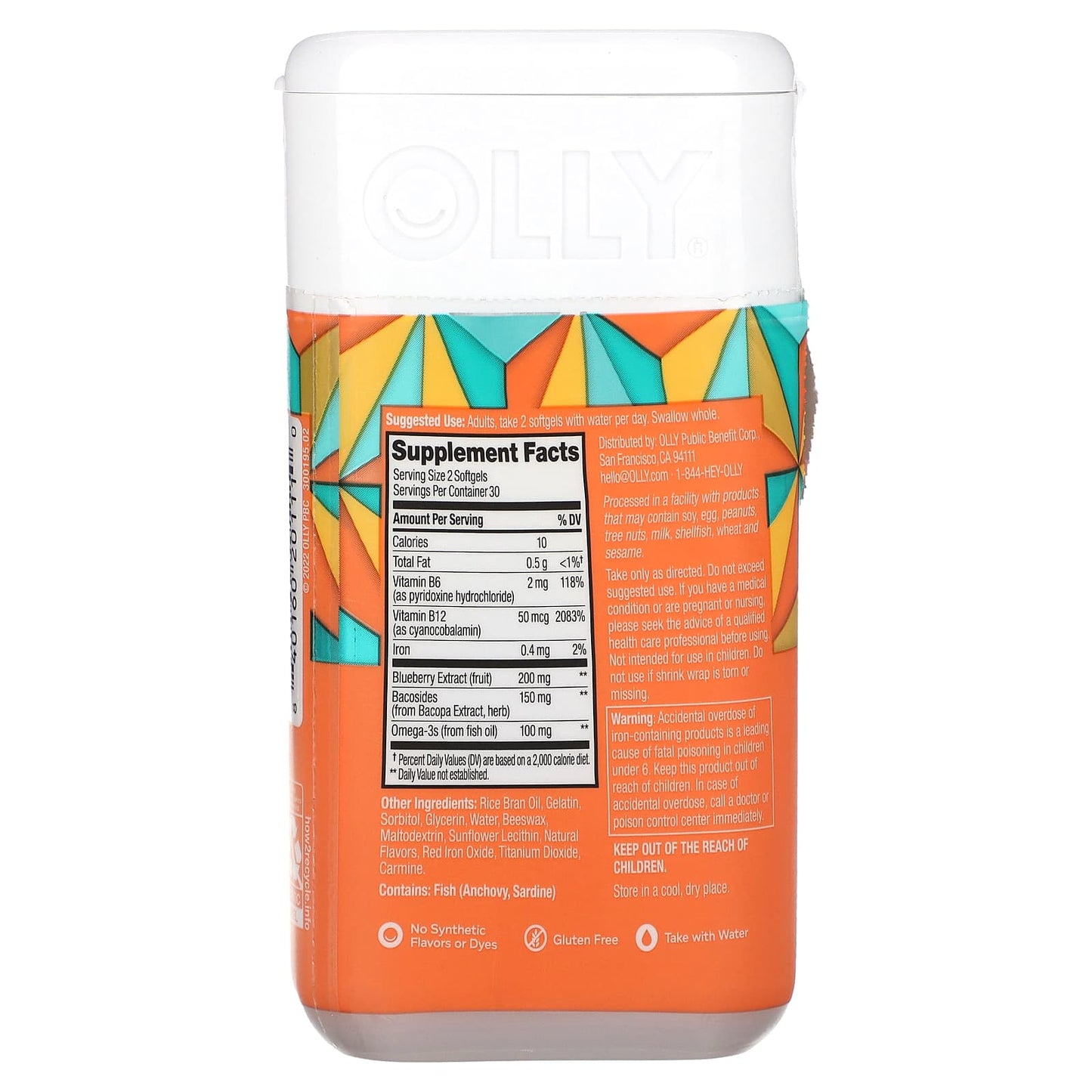 OLLY, Brain, Ultra Strength, 60 Softgels - Image 2