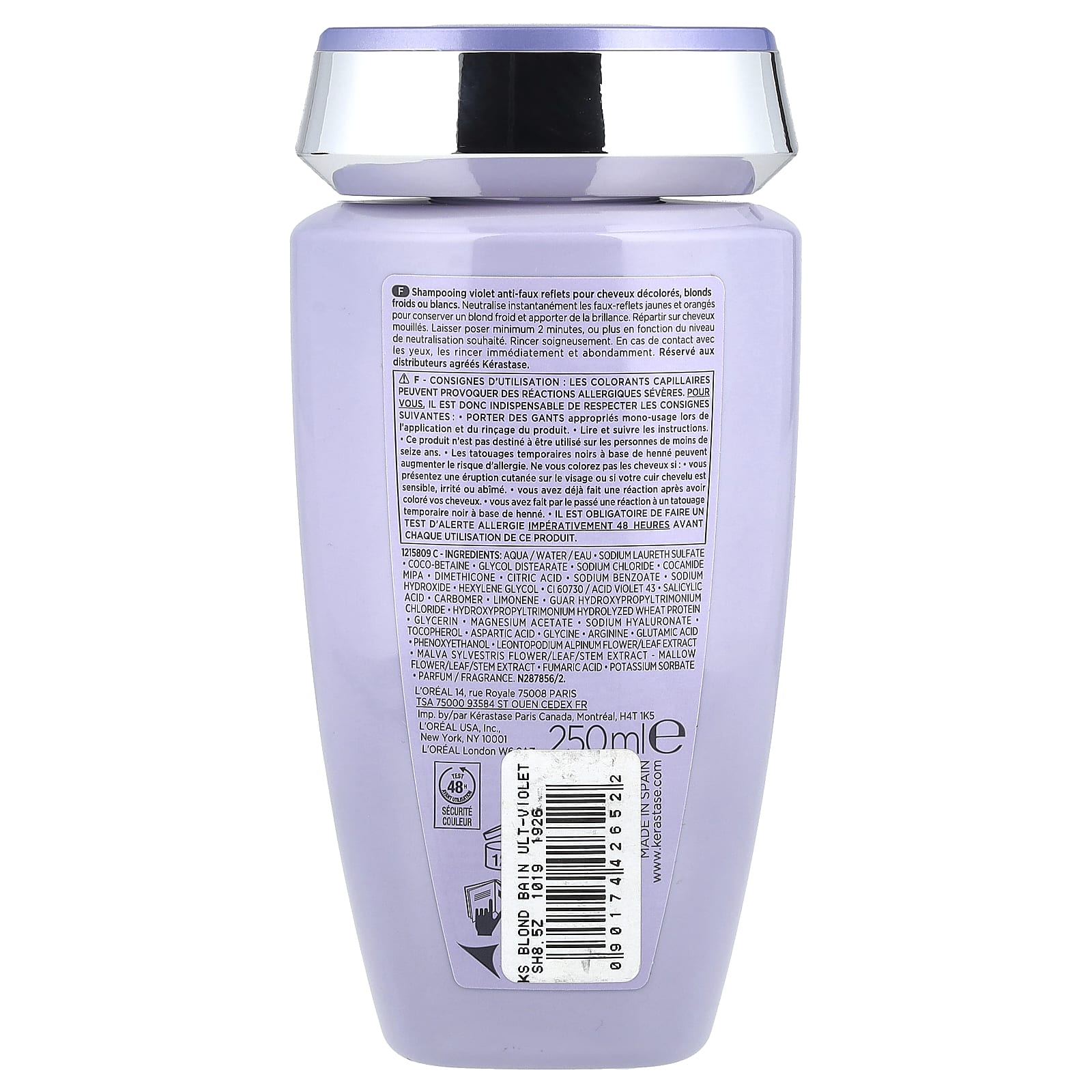 Kerastase, Bain Ultra-Violet Purple Shampoo , 8.5 fl oz (250 ml) - Image 2