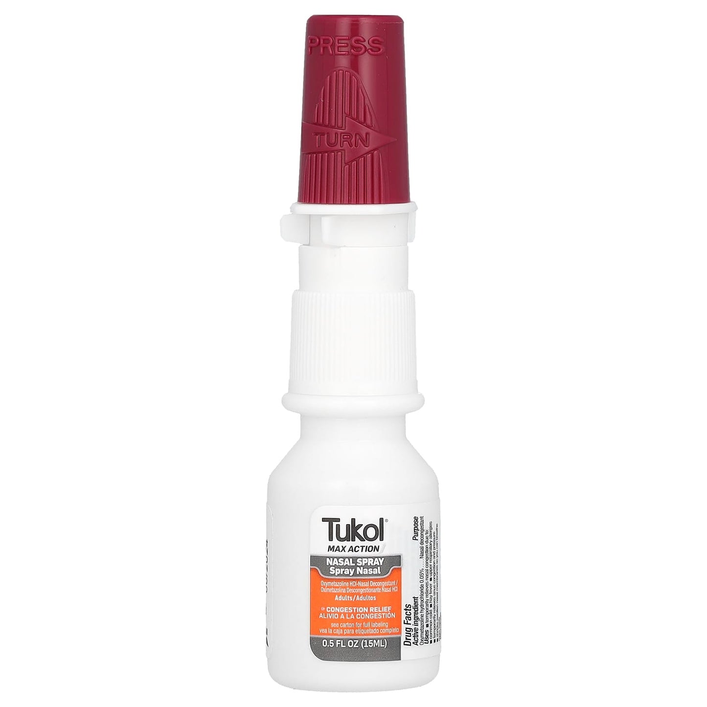 Tukol, Max Action, Nasal Spray, Adults, 0.5 fl oz (15 ml) - Image 1