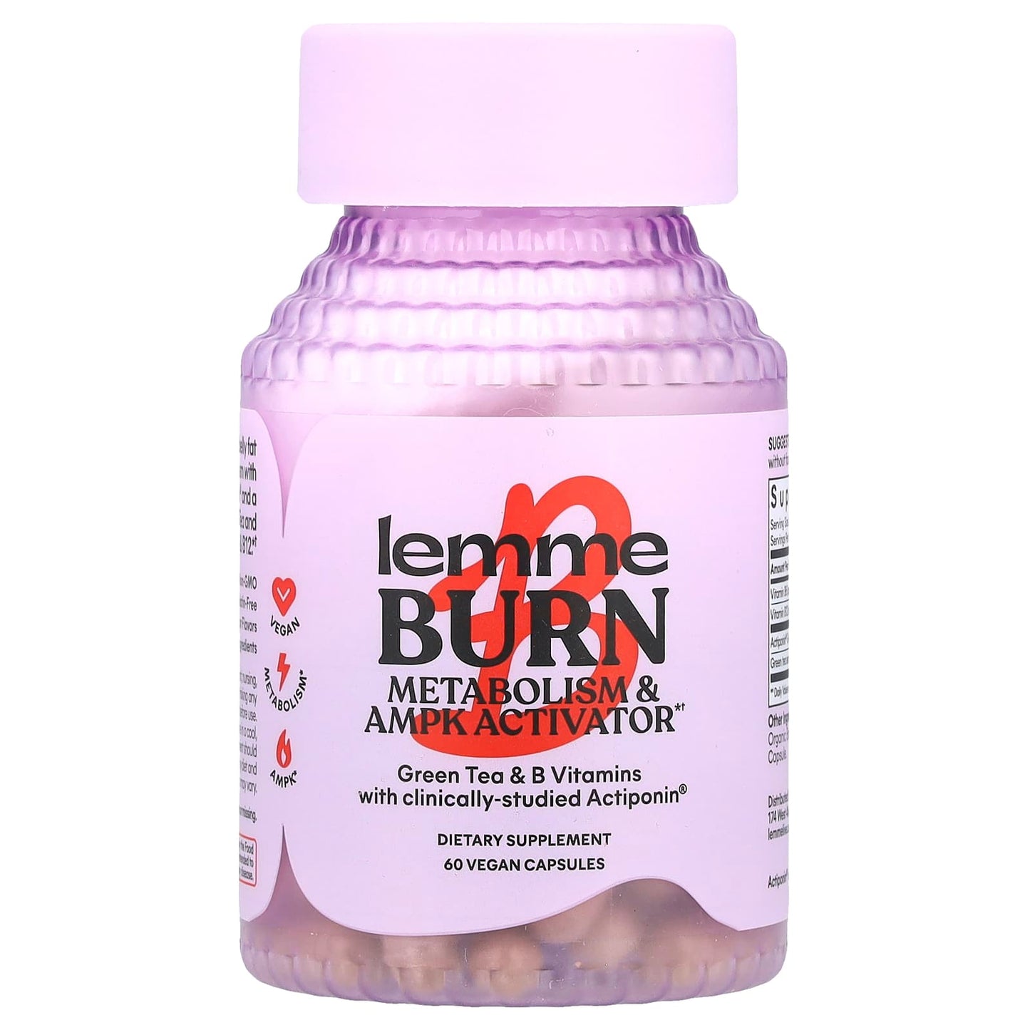 Lemme, Burn, Metabolism & AMPK Activator, 60 Vegan Capsules - Image 1