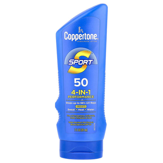 Coppertone Sport 4-in-1 Sunscreen Lotion, SPF 50, 7 fl oz - Image 1