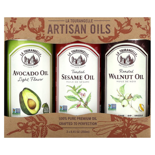 La Tourangelle, LAT Favorites Trio Artisan Oils, 3 Count, 8.45 oz (250 ml) Each - Image 1