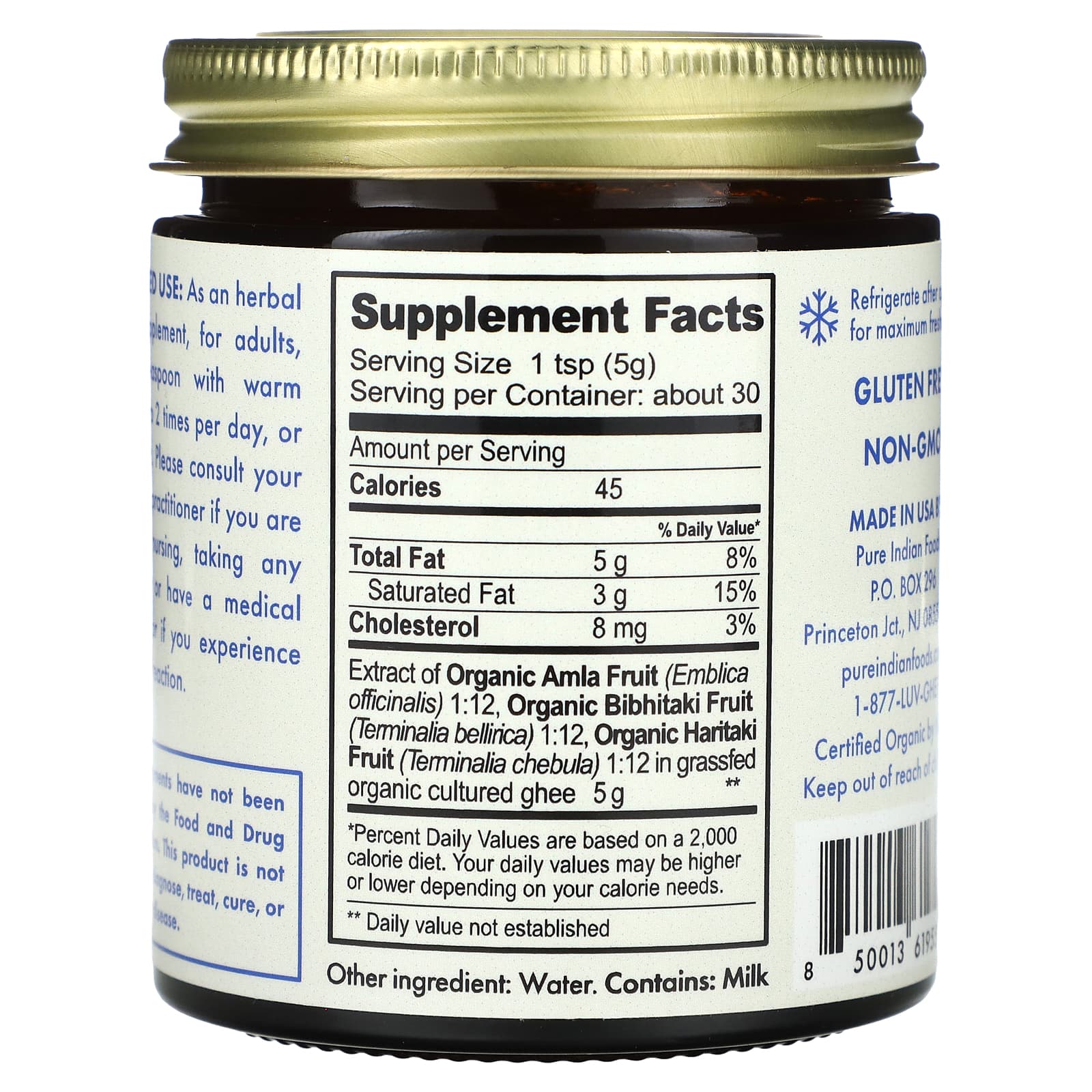 Pure Indian Foods, Organic Triphala Ghee, 5.3 oz (150 g) - Image 2