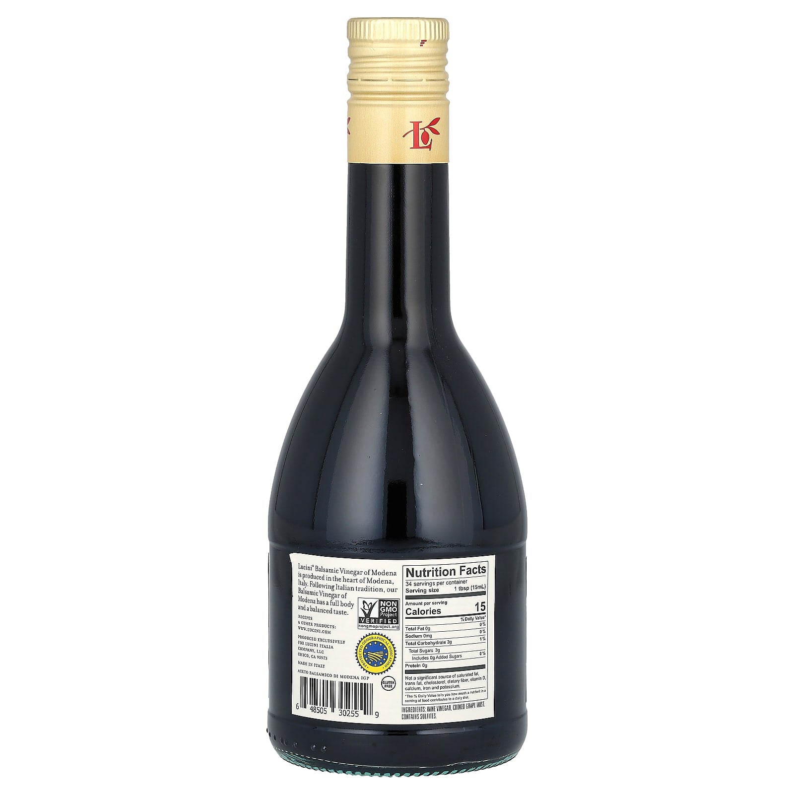 Lucini, Everyday Balsamic Vinegar Of Modena, 16.9 fl oz (500 ml) - Image 2