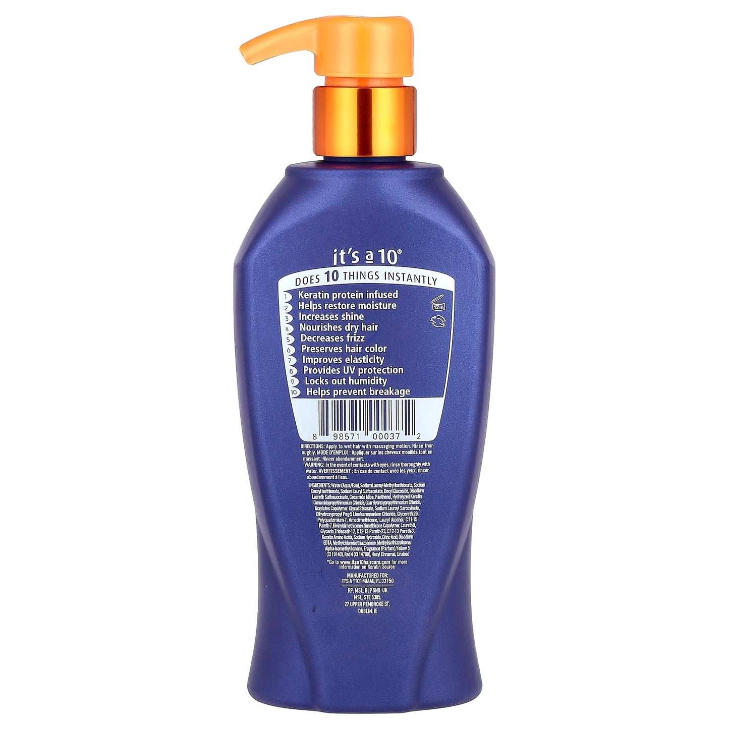 It's a 10 Miracle Shampoo with Keratin for Frizz-Free Hair - Image 2