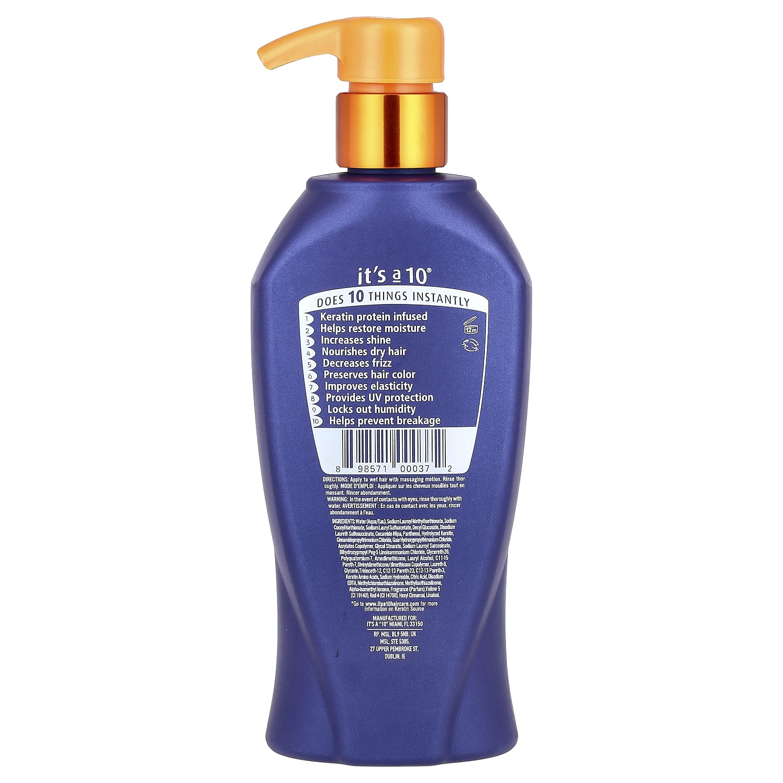 It's a 10 Miracle Shampoo with Keratin for Frizz-Free Hair - Image 2
