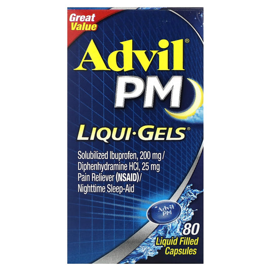 Advil PM Liqui-Gels for Sleepless Nights and Pain Relief - Image 1