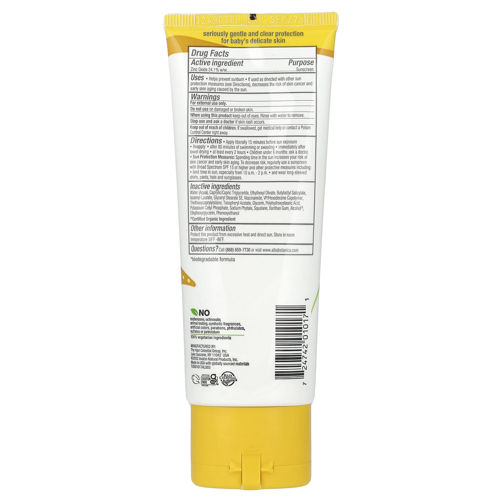 Baby Sheer Mineral Sunscreen Lotion SPF 50 Fragrance Free - 3 fl oz - Image 2