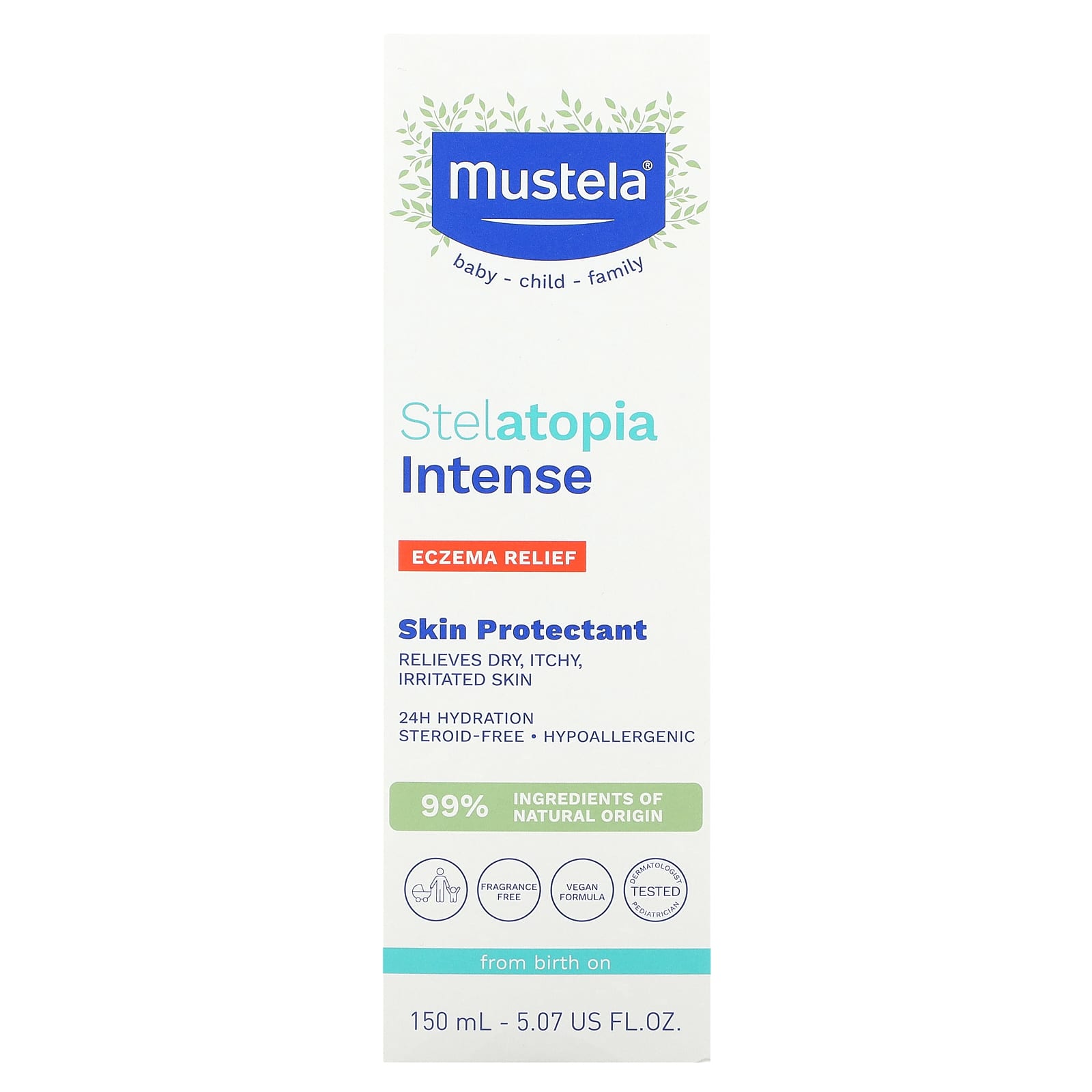 Mustela, Stelatopia Intense, Eczema Relief, Skin Protectant, Fragrance Free, 5.07 fl oz (150 ml) - Image 2