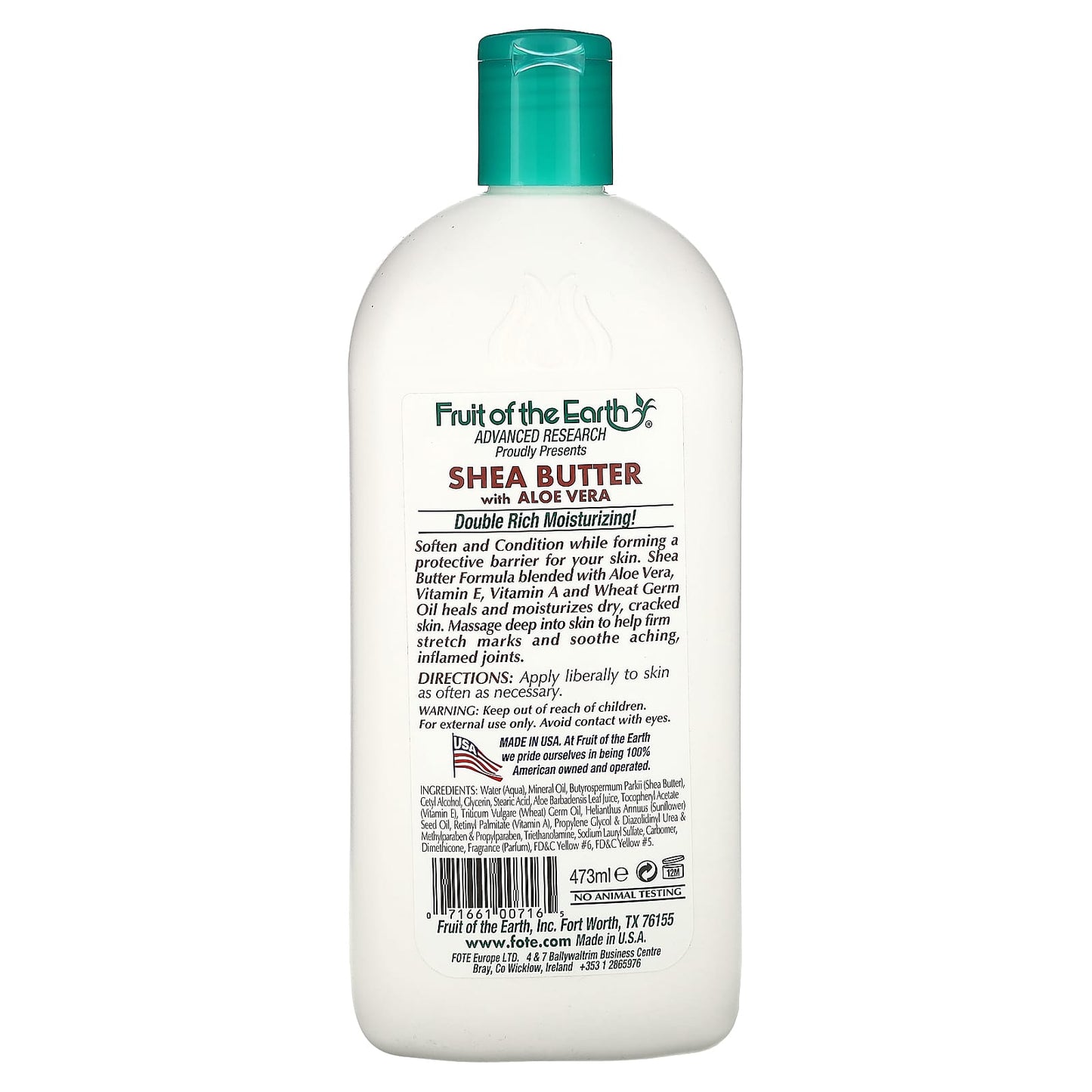 Shea Butter & Aloe Vera Moisturizing Lotion for Soft Skin, 16 fl oz - Image 2